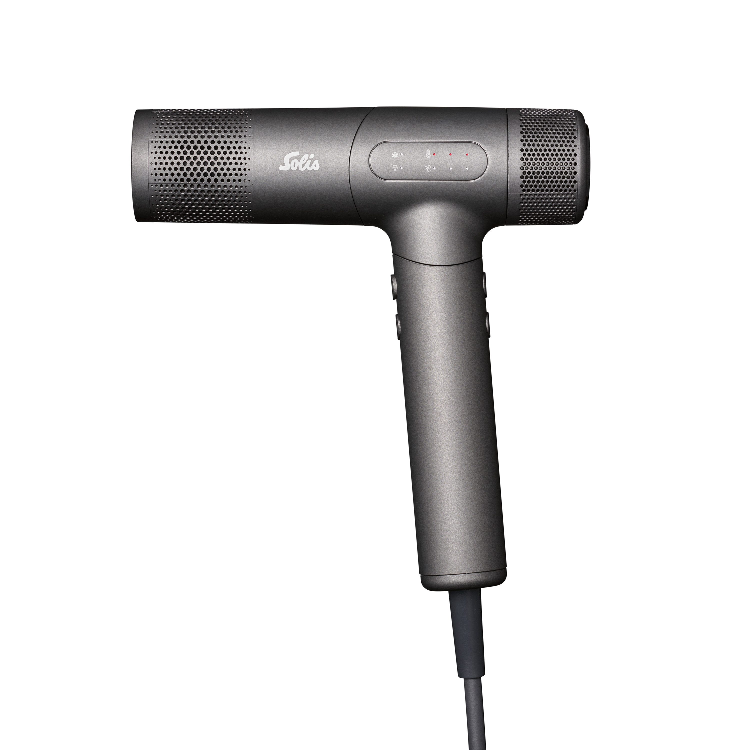 SOLIS OF SWITZERLAND Haartrockner AirVolution 280SE, Typ 3809, 1600 W, LED Anzeige, mit Speicherfunktion und Temperaturkontrolle