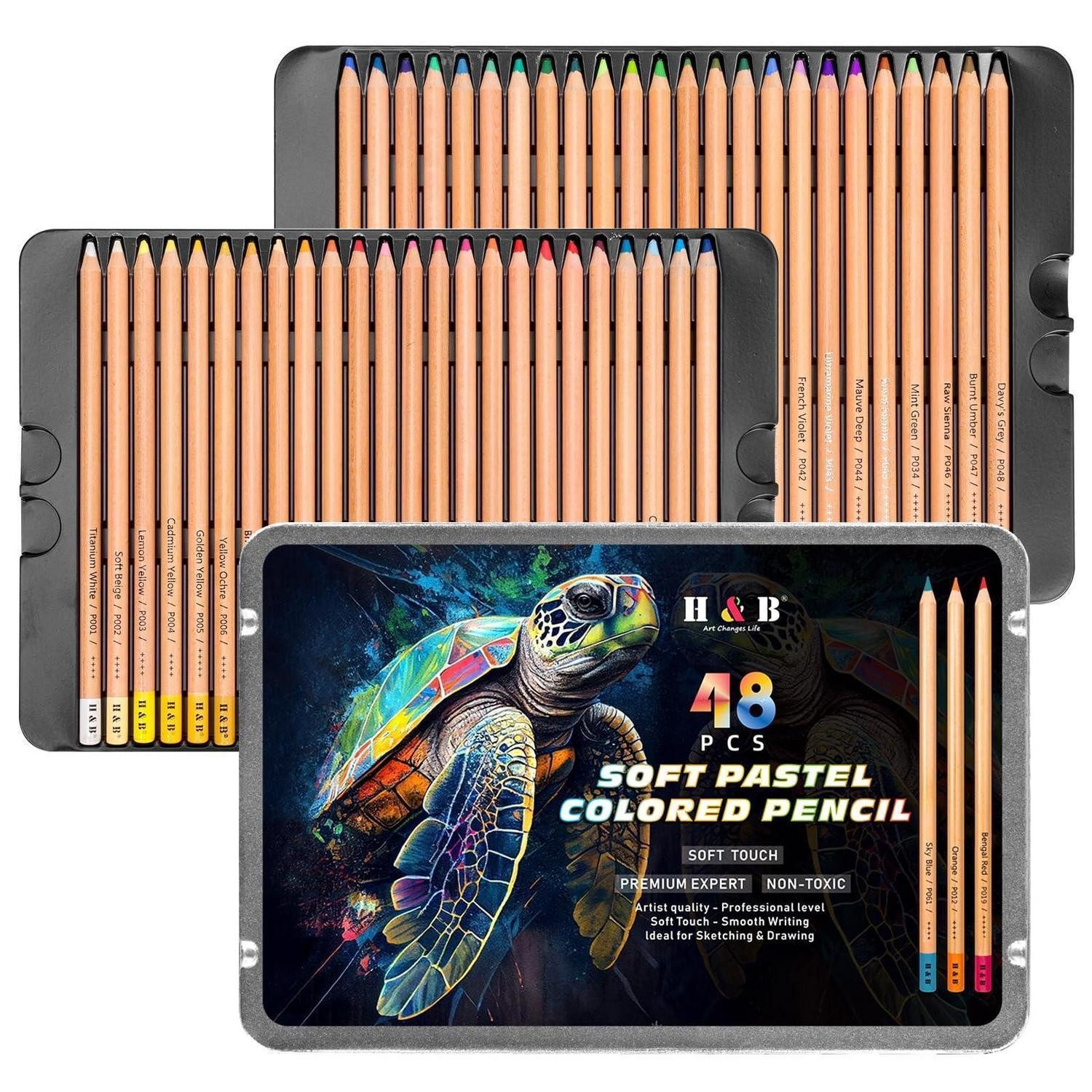 LuxusKollektion Buntstift Buntstifte Profi 48er Dose Pastell