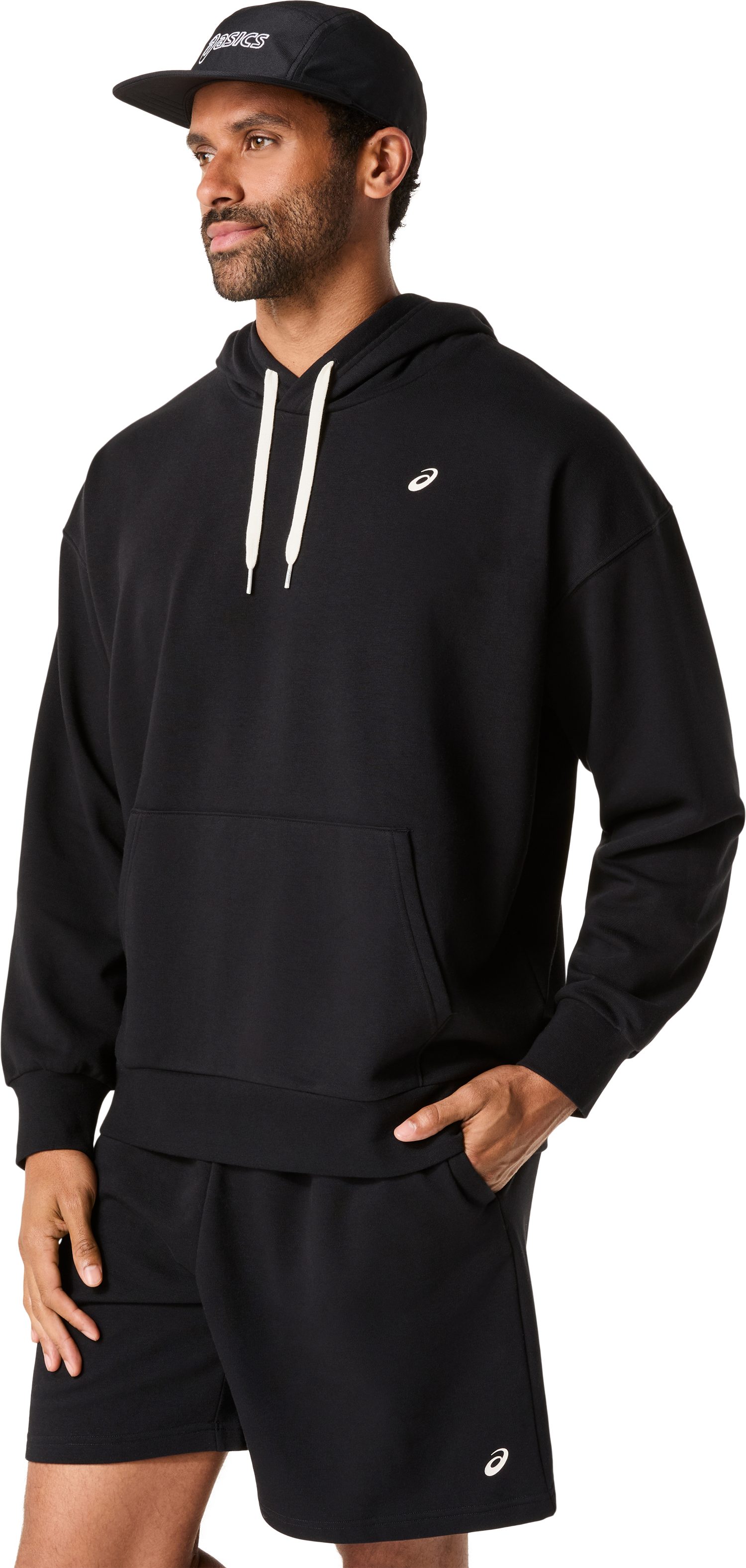 Asics Kapuzensweatshirt FRENCH TERRY RELAXED PULLOVER HOODIE mit Kängurutasche, aus French-Terry-Gewebe