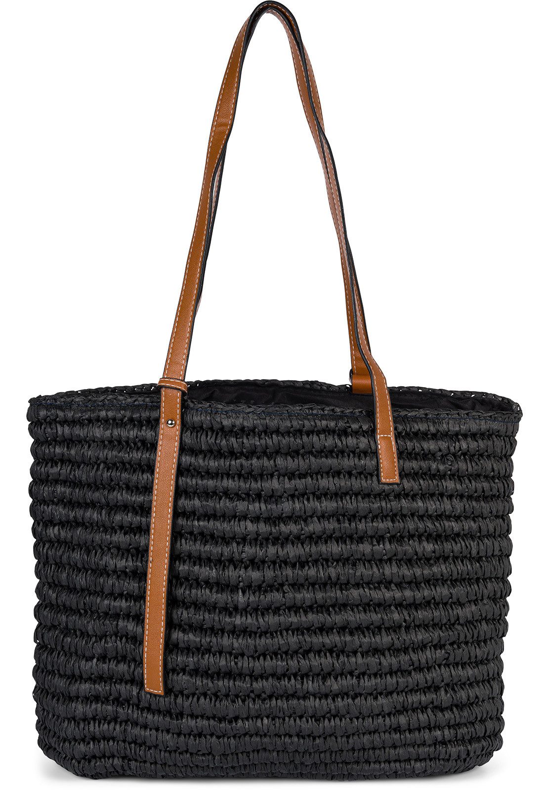 styleBREAKER Korbtasche Korbflecht Schultertasche - Basttasche (1-tlg)