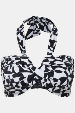 Studio Untold Soft-BH Bikini Top Softcups Grafik-Print Neckholder