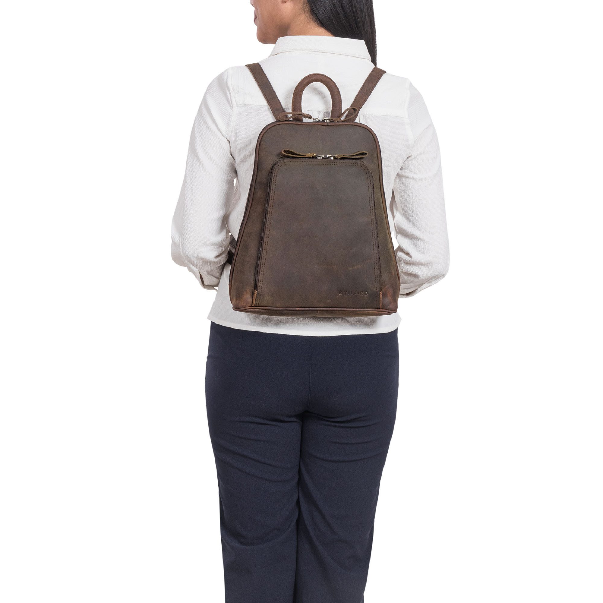STILORD Cityrucksack "Martha" Lederrucksack Frauen Vintage günstig online kaufen