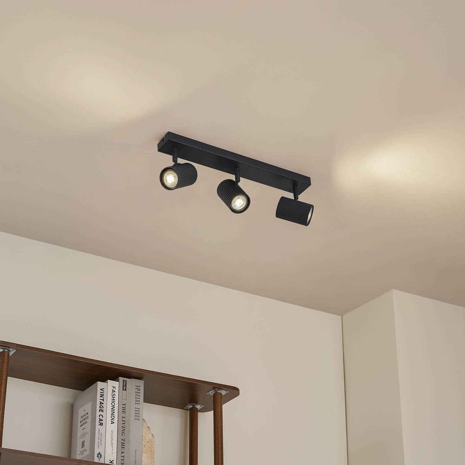 Lindby Deckenstrahler Kardis, Metall, Alu IP20, 3 x 10 W LED
