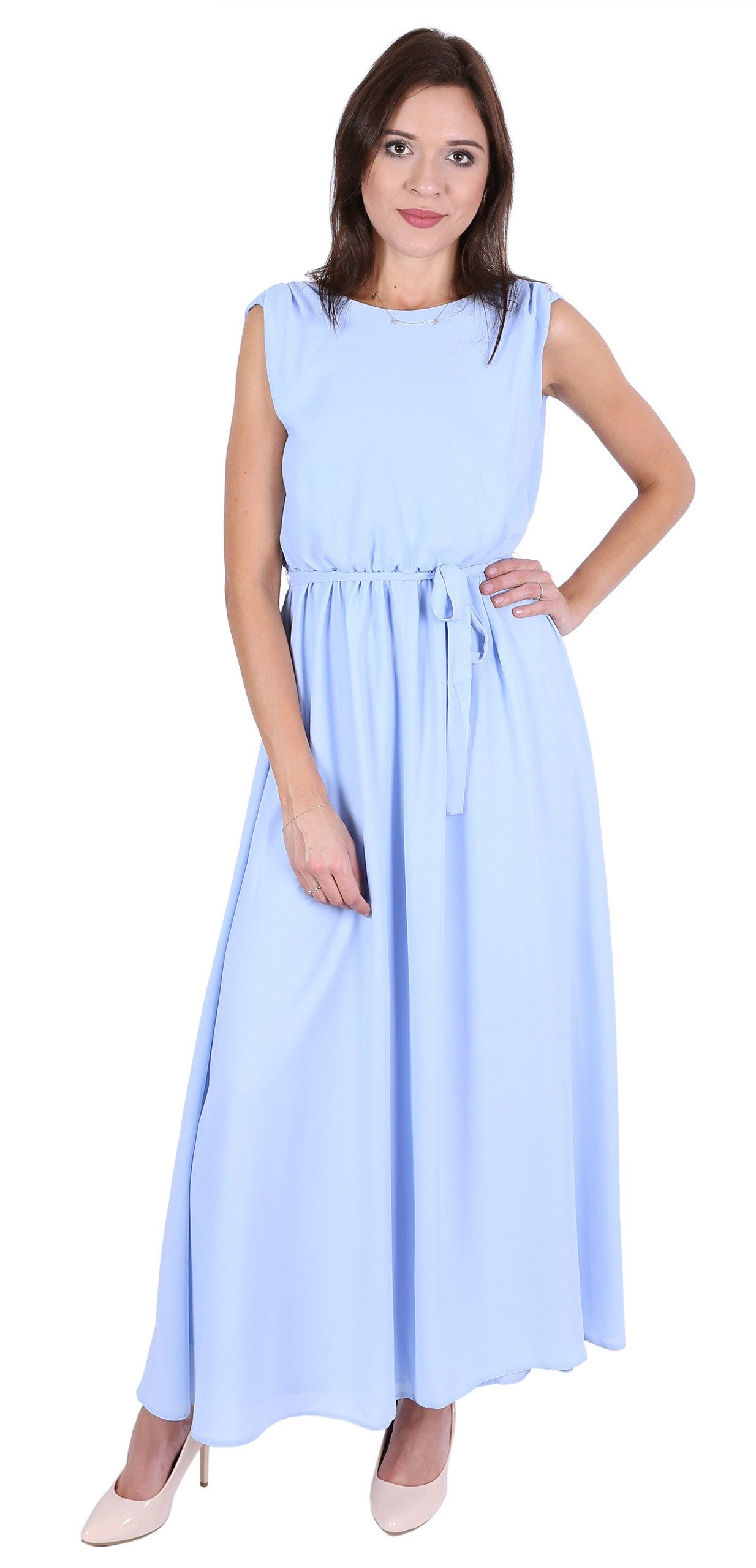 Maxikleid John Zack Blaues Maxikleid S
