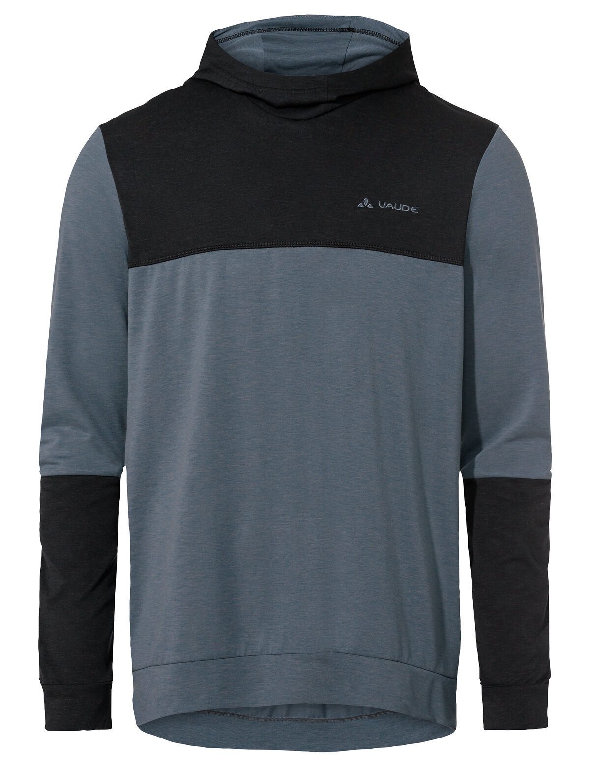 VAUDE Rundhalspullover Men's Qimsa Hoody (1-tlg) Herren Langarmshirt mit Kapuze fürs Mountainbike