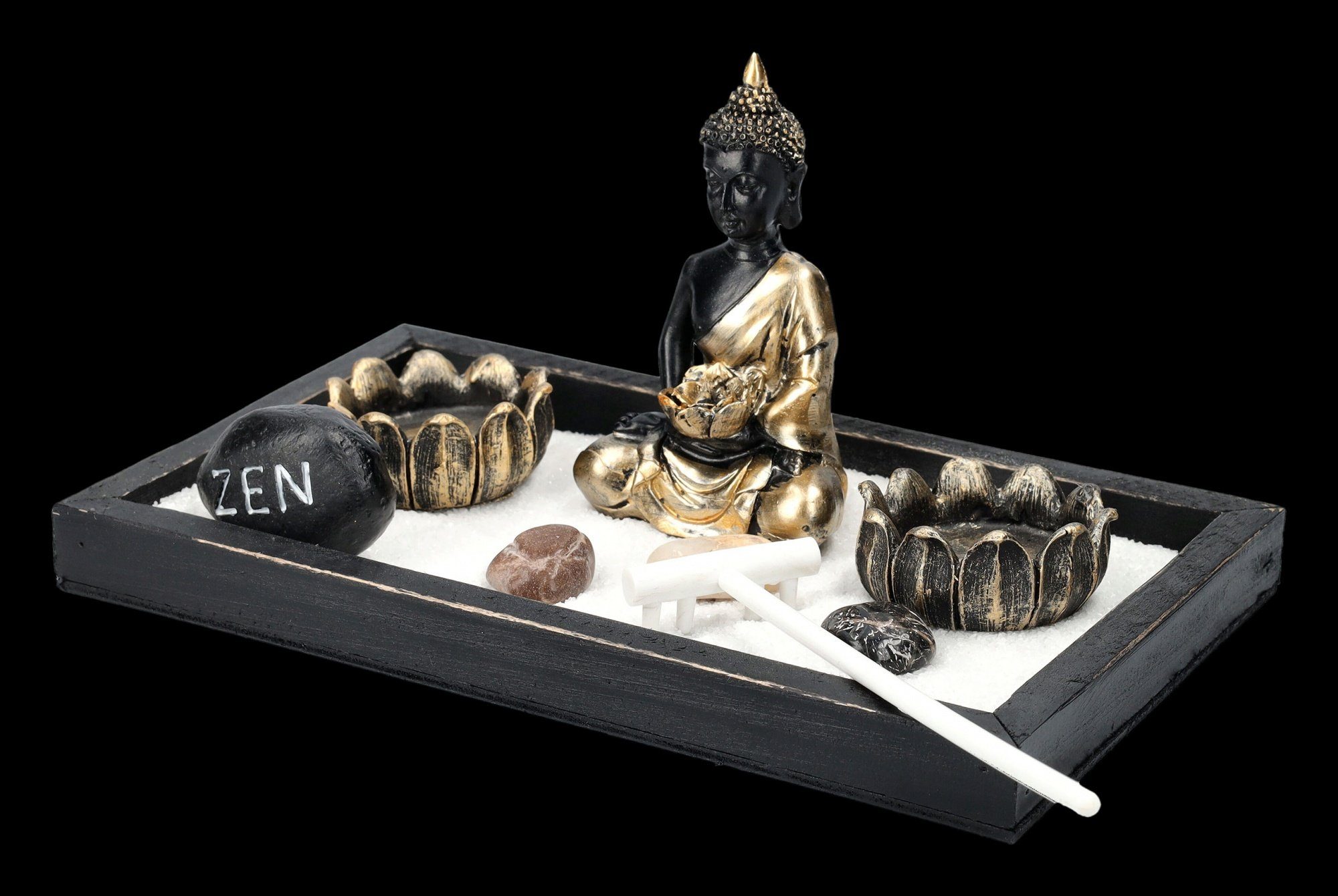 Figur mit Fantasy Dekofigur Buddha Set Dekoration Shop Garten Figuren Dekofigur Zen GmbH -