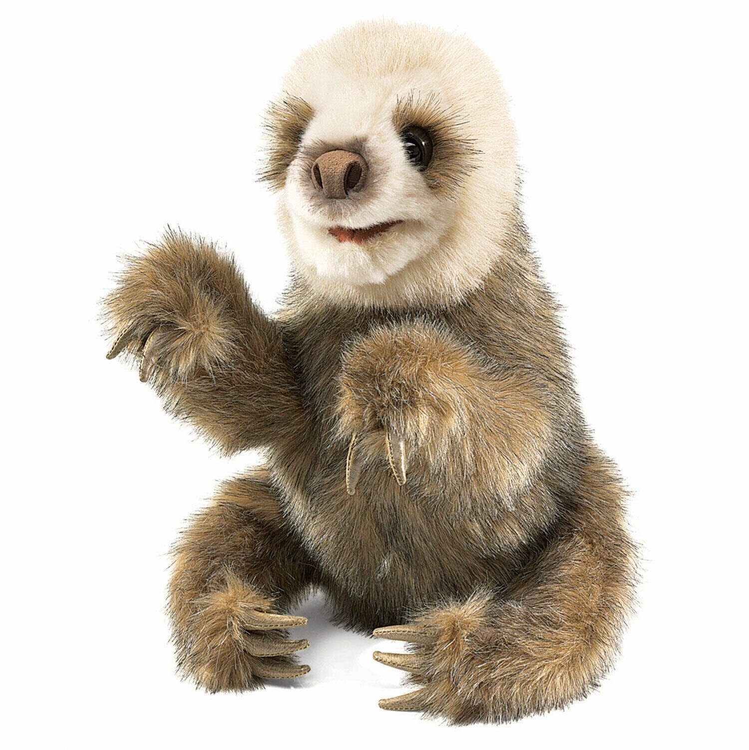 Folkmanis Handpuppen Handpuppe Folkmanis Handpuppe Faultierbaby 2927 (Packung)