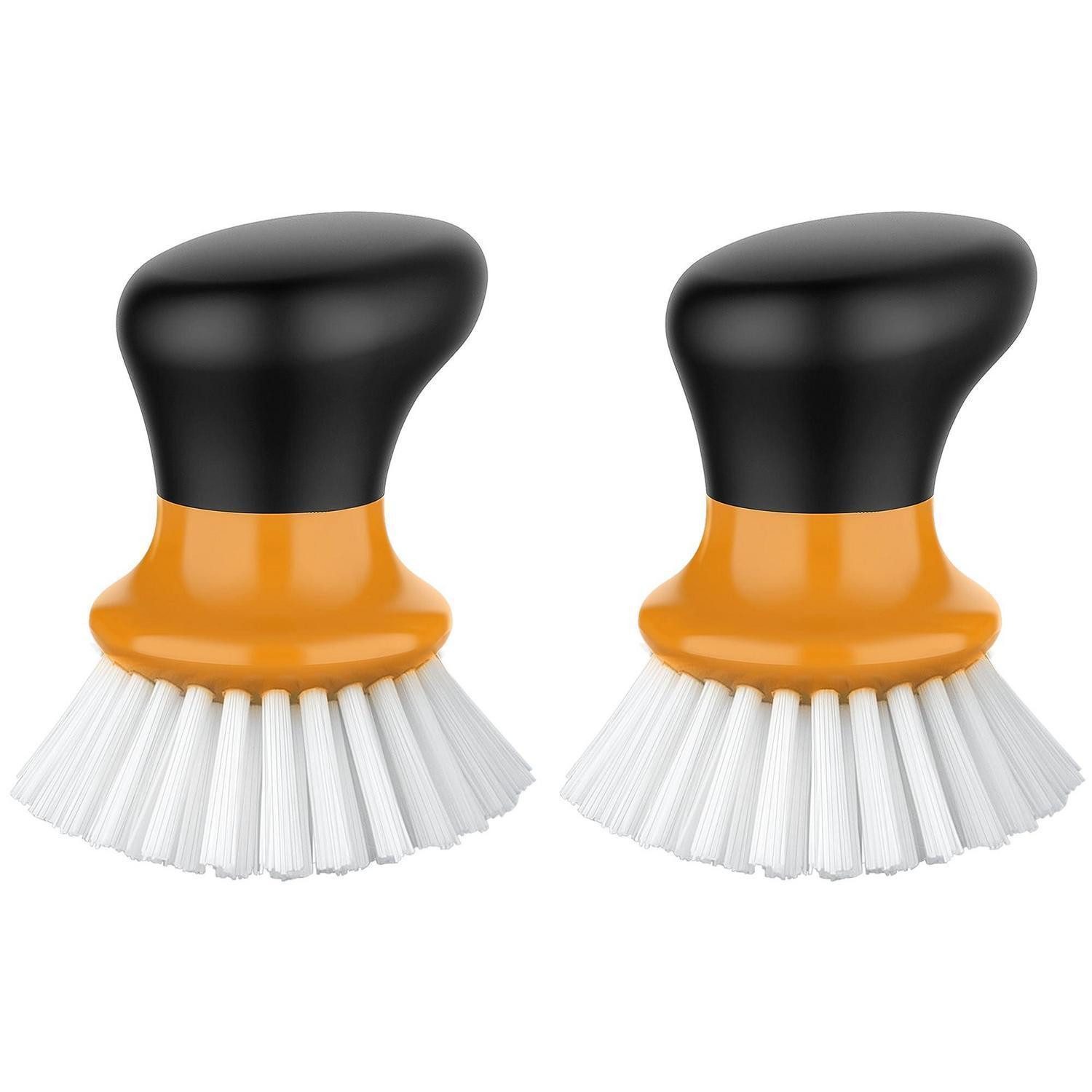 LuxusKollektion Reinigungsbürste Geschirrbürste Orange 2er-Pack, (2-tlg)
