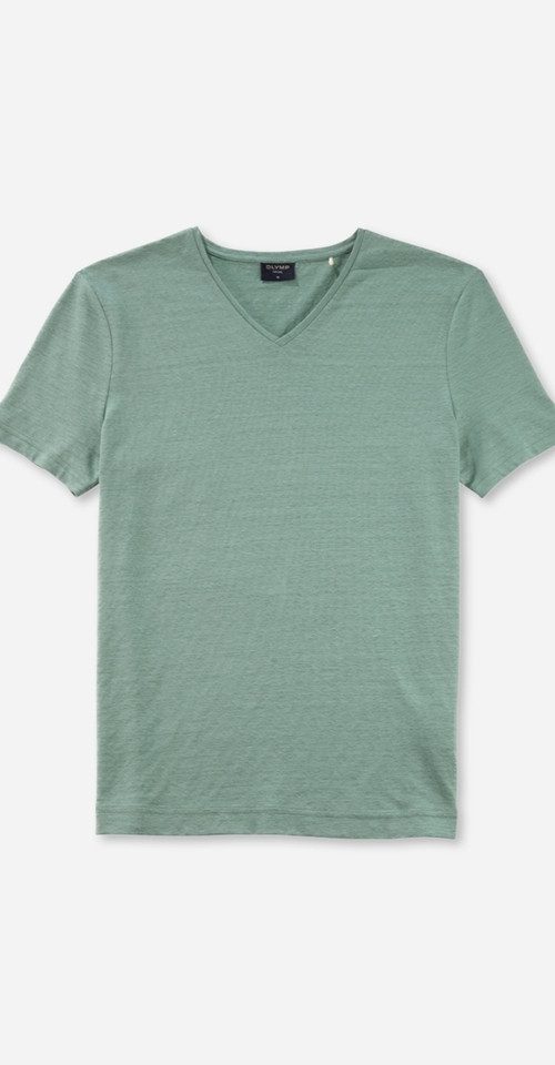 OLYMP T-Shirt Linen V-Neck T-Shirt günstig online kaufen