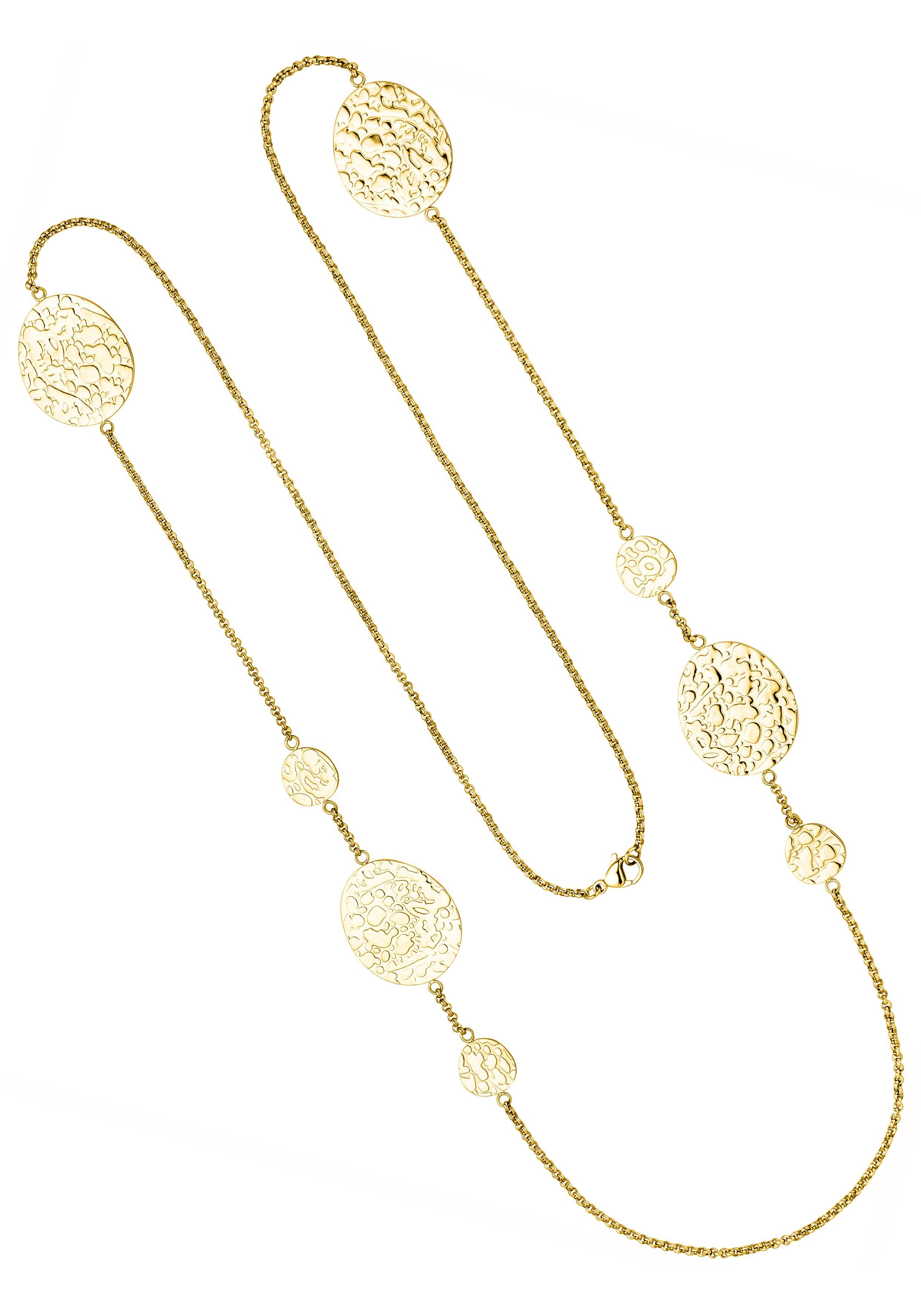 JOBO Collier, Edelstahl gelbgoldfarben b...