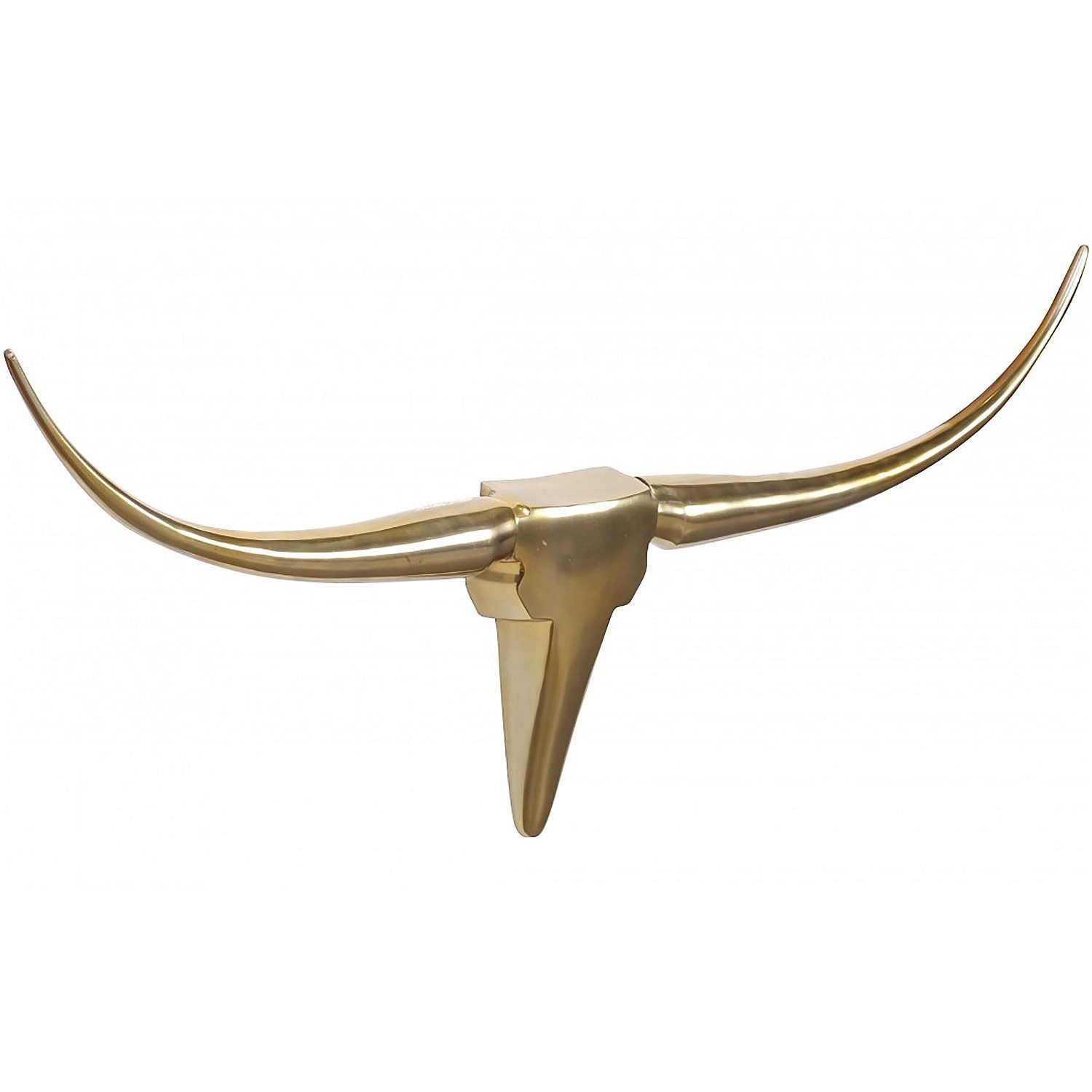 freiraum Hängedekoration Hängedekoration >BULL< in bronzefarben, Lackiertes Aluminium - 100x40x, in bronzefarben, Lackiertes Aluminium - 100x40x6 (BxHxT)