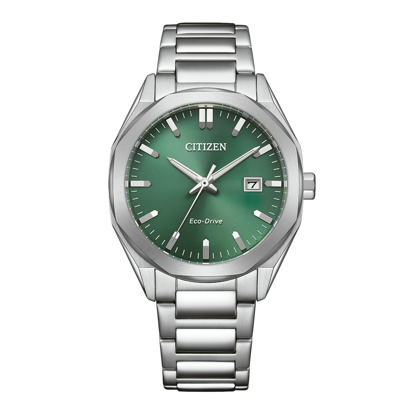 Citizen Solaruhr BM7620-83Y, Armbanduhr, Damenuhr, Herrenuhr, Edelstahlarmband, analog, Big Date