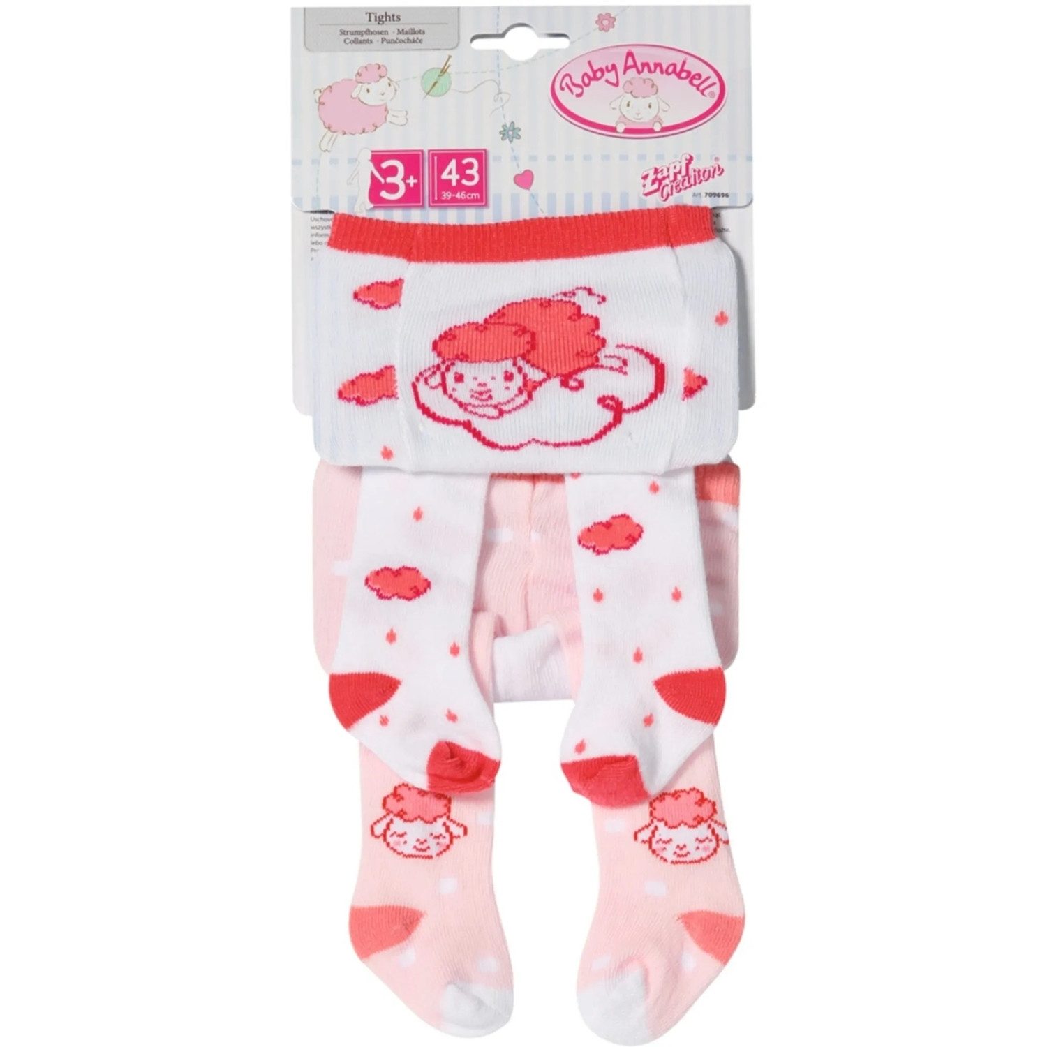 Puppenkleidung 709696 Baby Annabell Strumpfhosen 43cm, 1 x 2er Pack