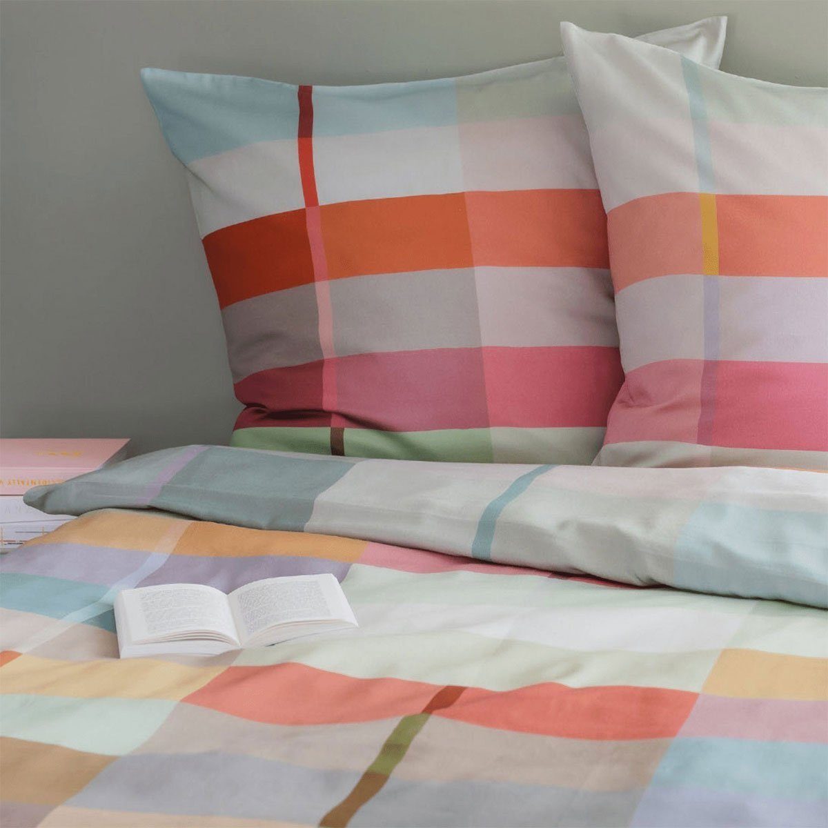 Remember Bettwäsche Ravenna, Mako Satin Baumwolle, 2 teilig, mit Reißverschluss