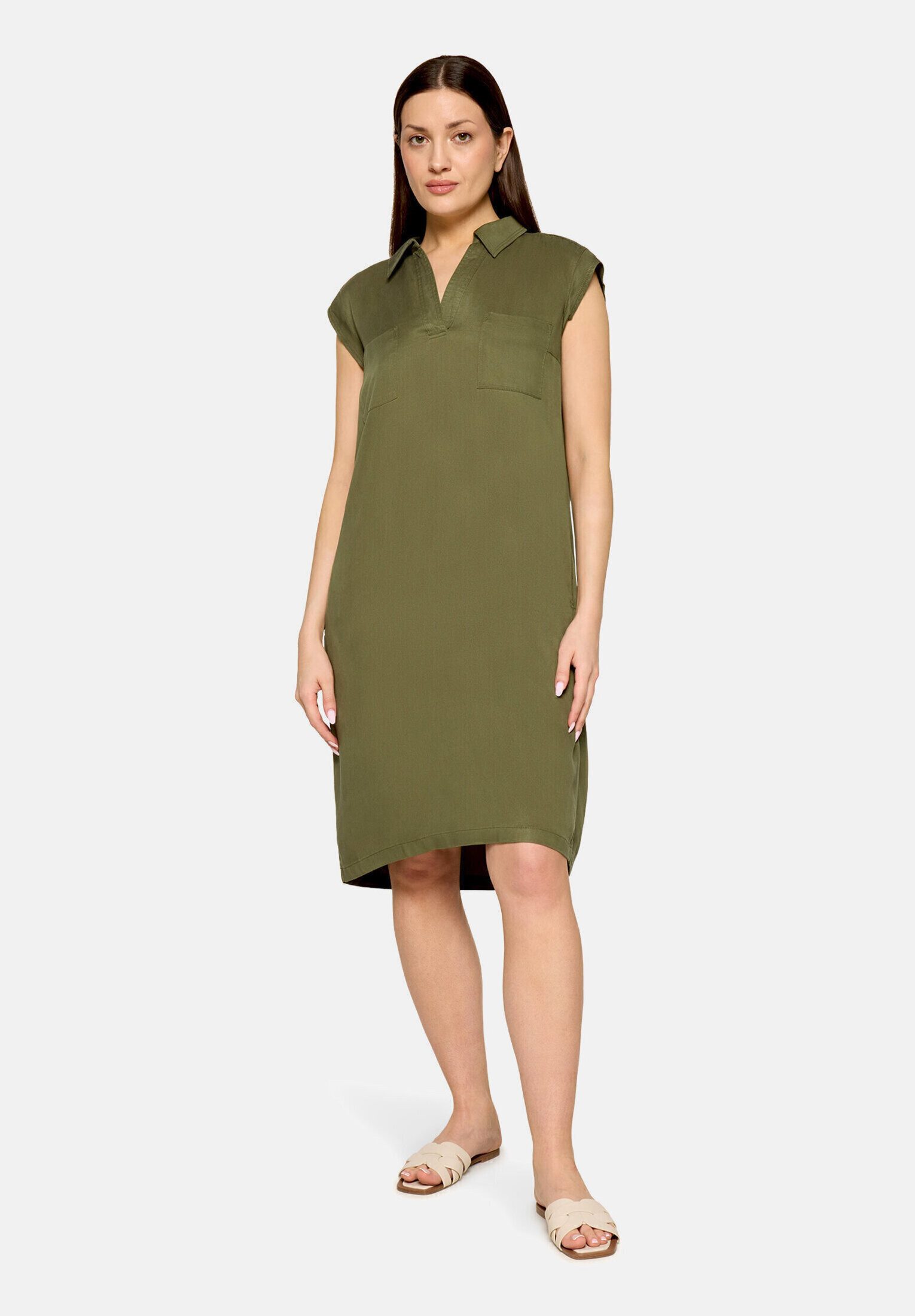 Cartoon Druckkleid Damen mit Kragen
