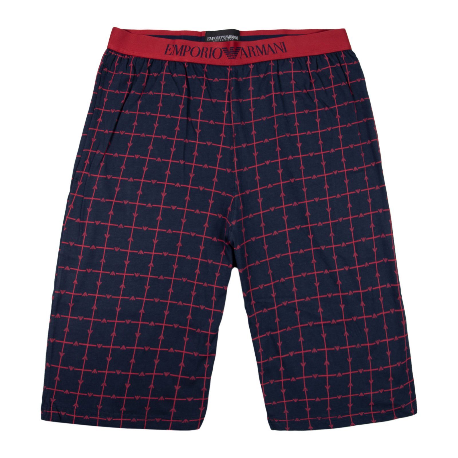 Armani 15636 tlg) in Geschenkverpackung Short (2 Pyjama-Set navy Shorty Emporio