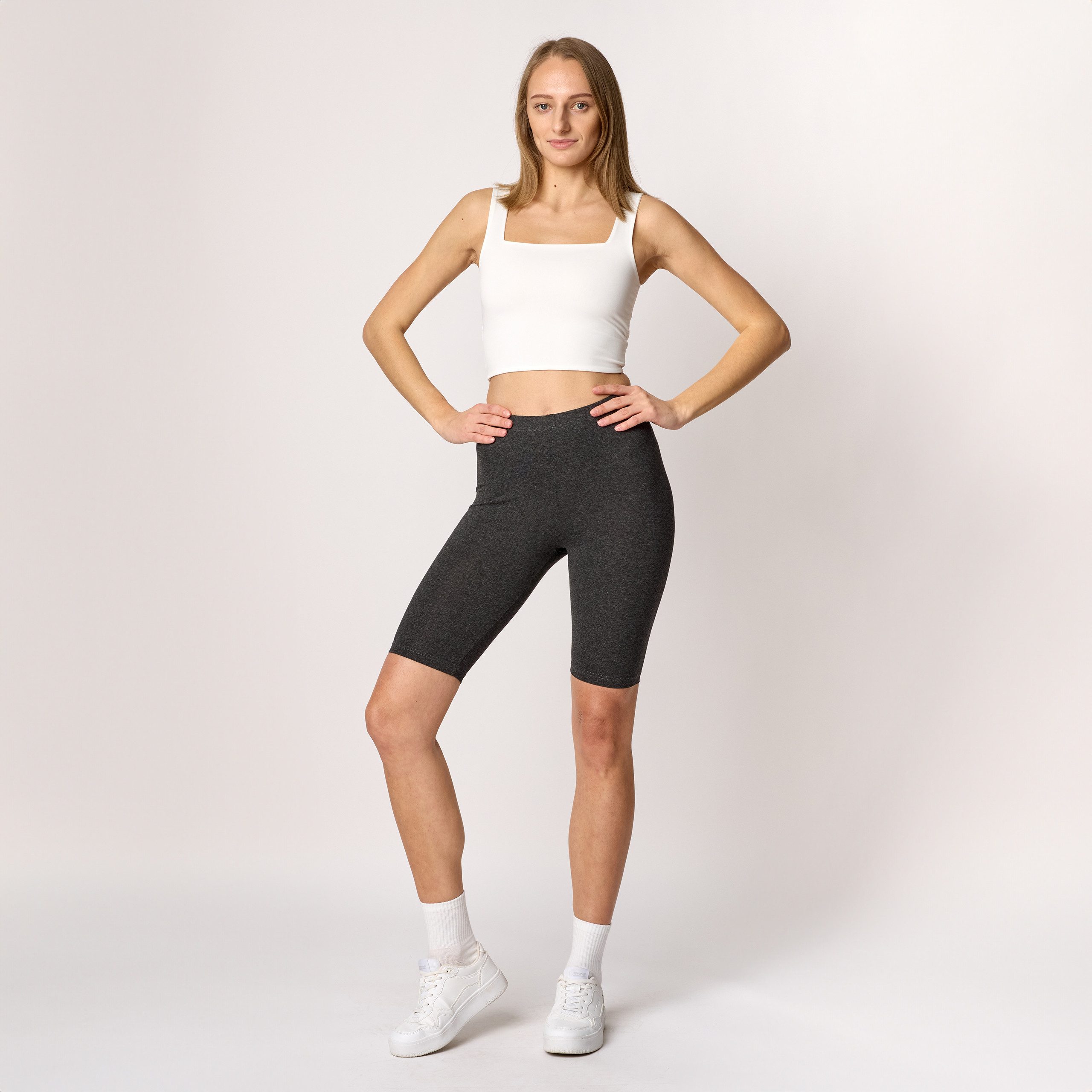 Merry Style Leggings Damen Kurze Hose aus Viskose MS10-145 (1-tlg) elastisc günstig online kaufen