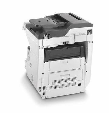 OKI Oki MC853dnv A3 Colorlaserdrucker/Scanner/Kopierer/Fax, weiß Multifunktionsdrucker