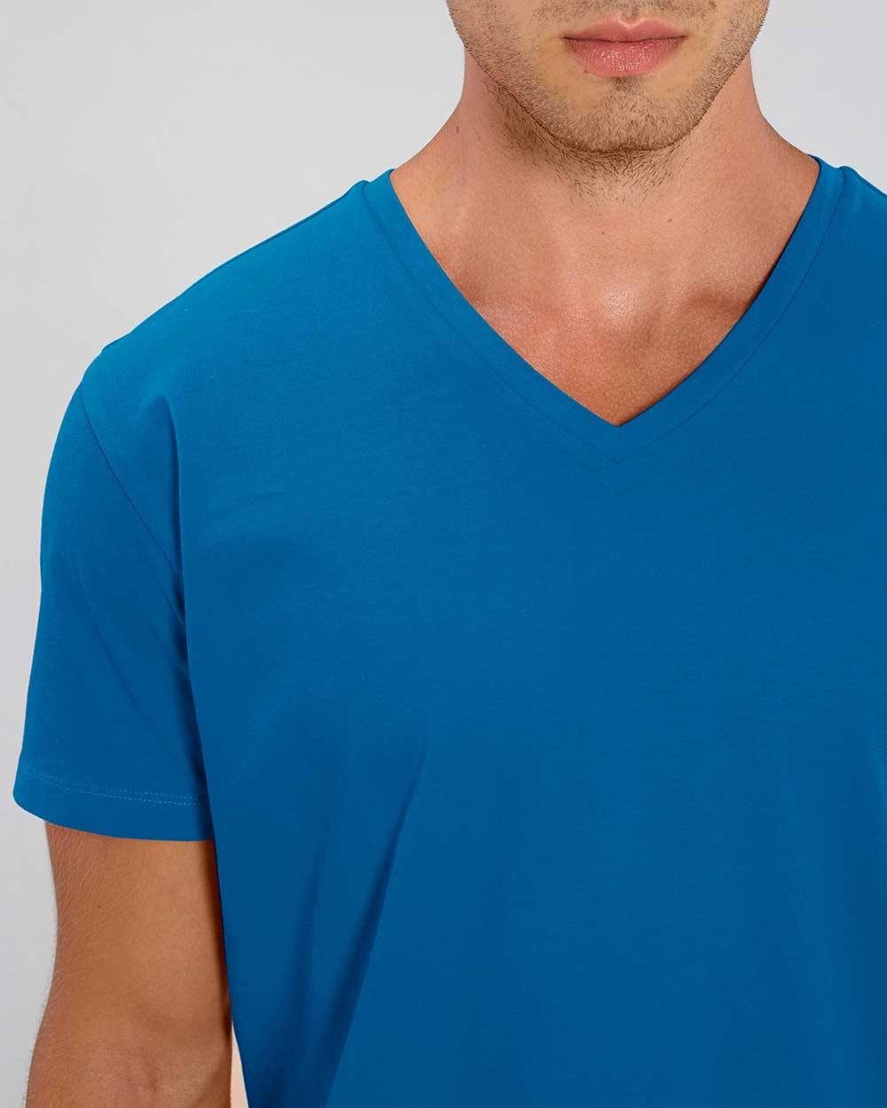 T-Shirt YTWOO Nachhaltig T-Shirt für 2er Blue Pack (Spar-Set, Set) Männer, 2er Royal V Fair &