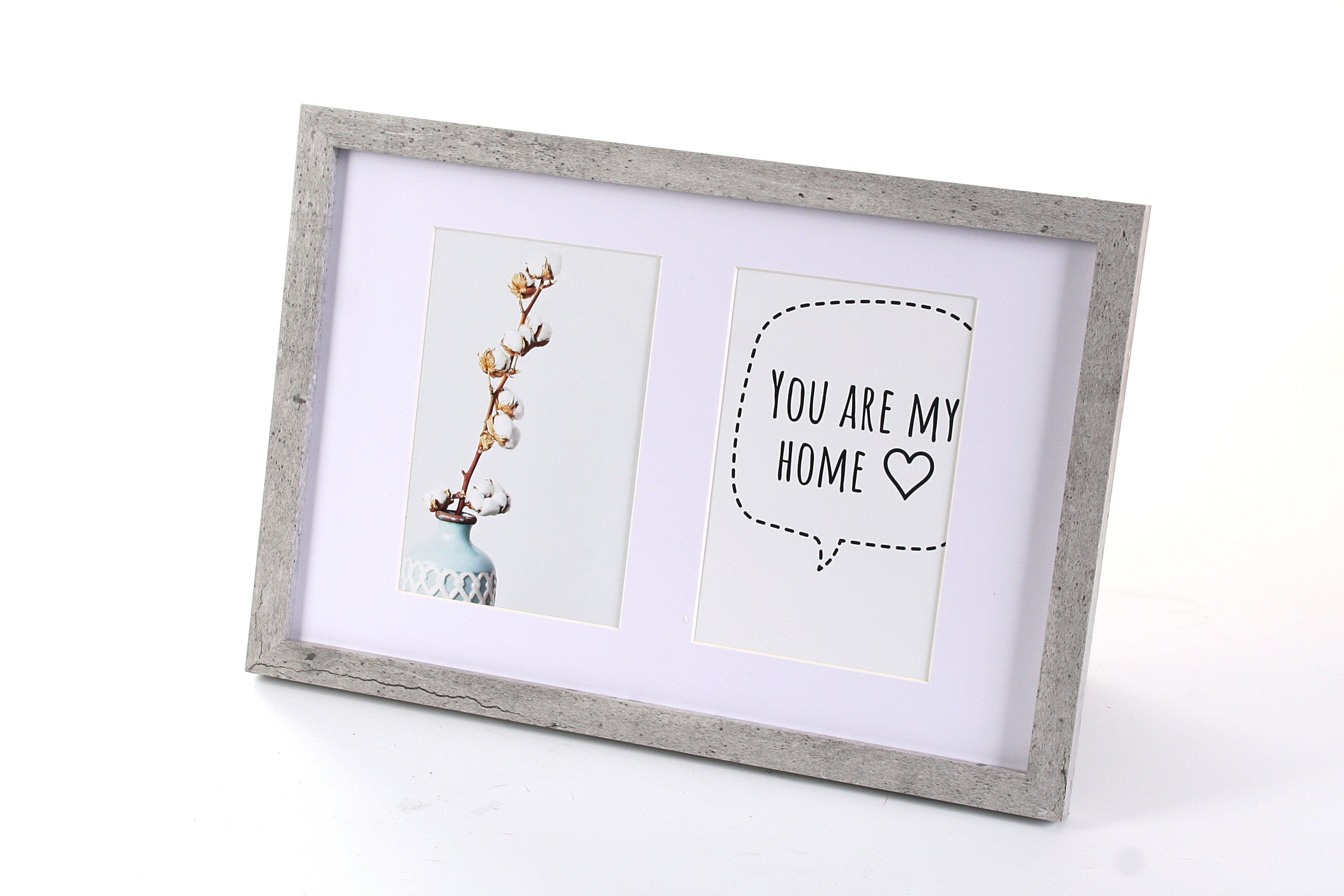 Wackadoo Living Bilderrahmen Collage TheFrame, 10x15 cm, FSC Holz Stone