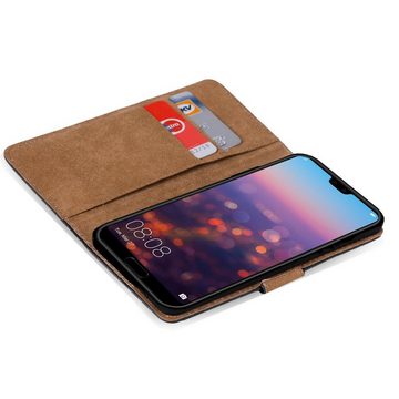 CoolGadget Handyhülle Book Case Handy Tasche für Huawei P20 Pro 6,1 Zoll, Hülle Klapphülle Flip Cover für P20 Pro Schutzhülle stoßfest