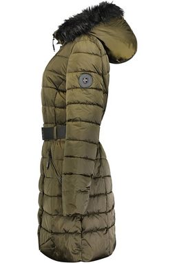 Geo Norway Winterjacke elegante Damen Jacke baanemone (1-St) mit Kunstfellkragen