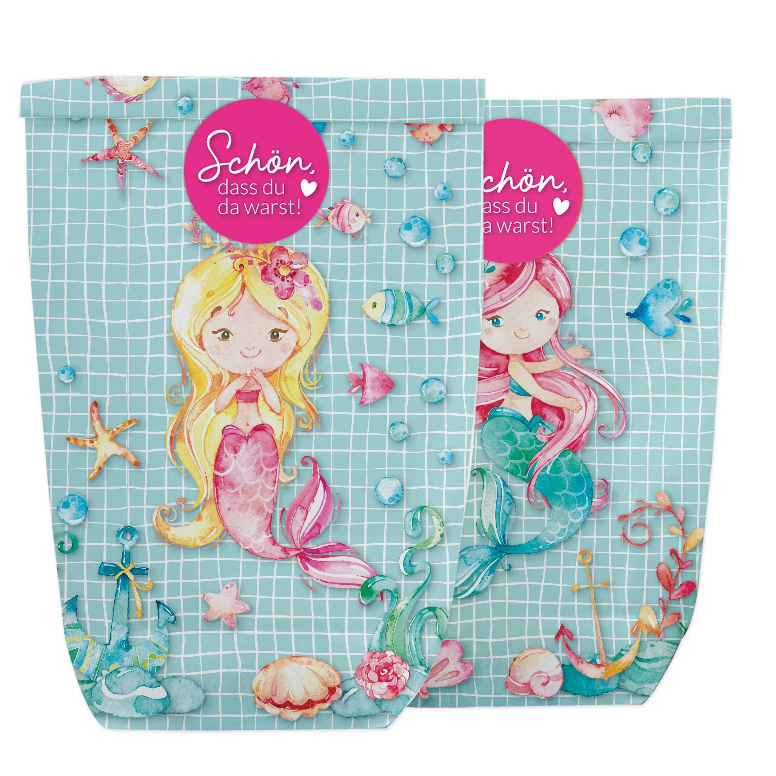 PAPIERDRACHEN Geschenkbox 12 Geschenktüten zum Geburtstag - mit Aufkleber zum Verschließen, in verschiedenen Motiven erhältlich