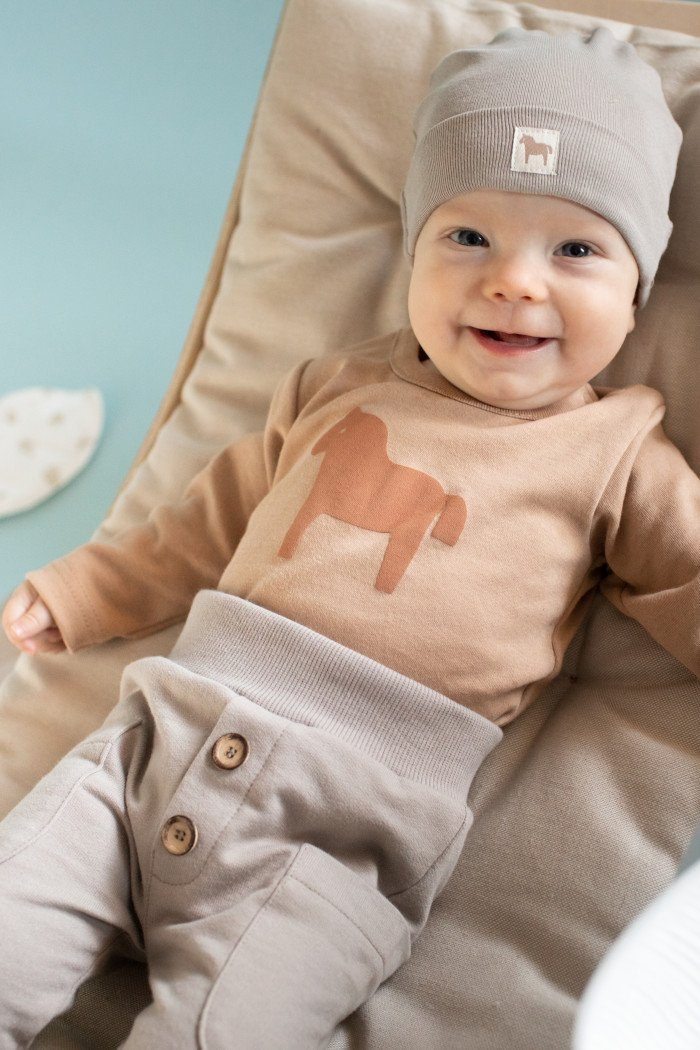 PINOKIO Pumphose Babyhose Schlupfhose mit Taschen Jungen & Mädchen (1-tlg) Bio-Baumwolle & Seitentaschen