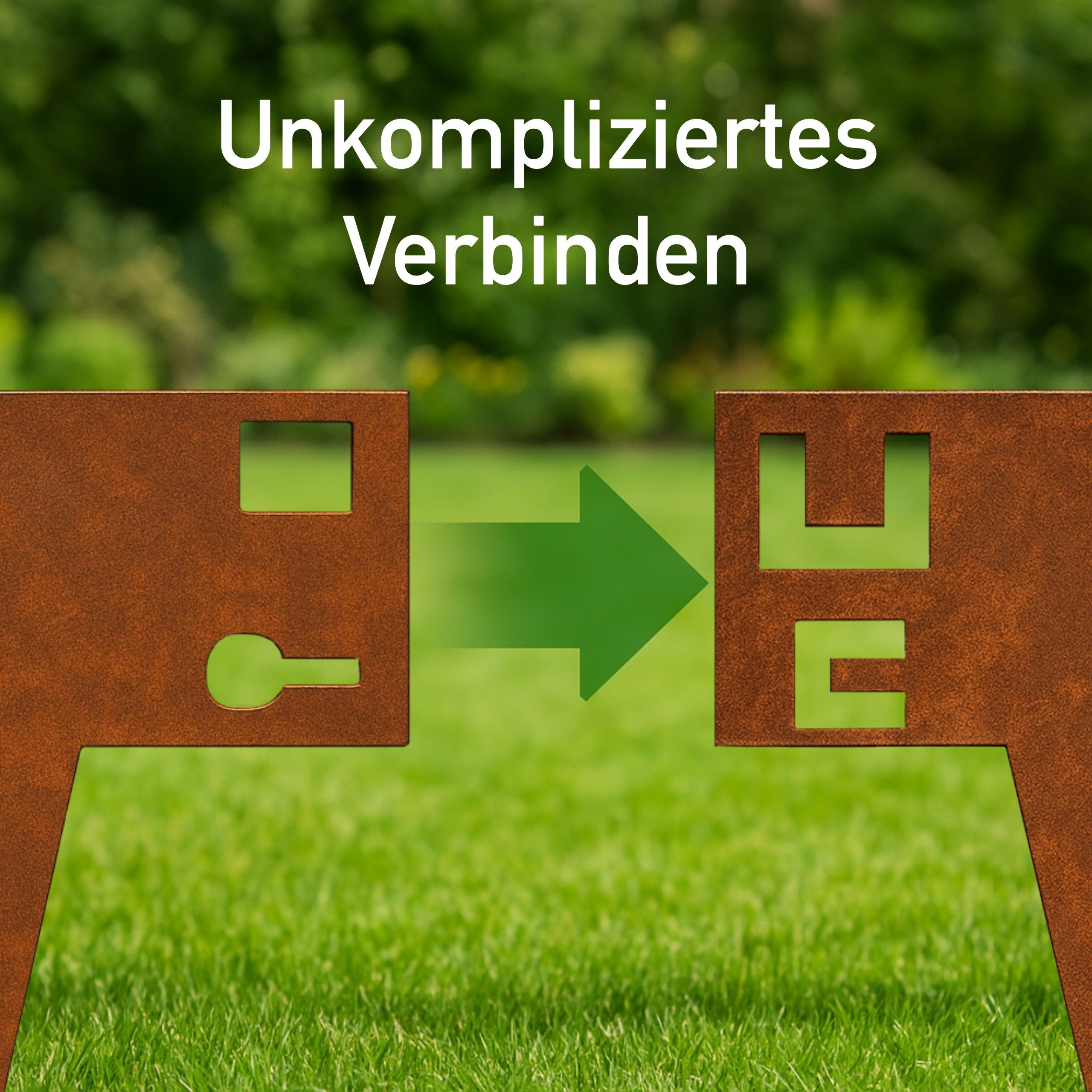 INTERGARDEN Rasenkante Cortenstahl Rasenkante 6m – robuste Edelrost Beetein günstig online kaufen