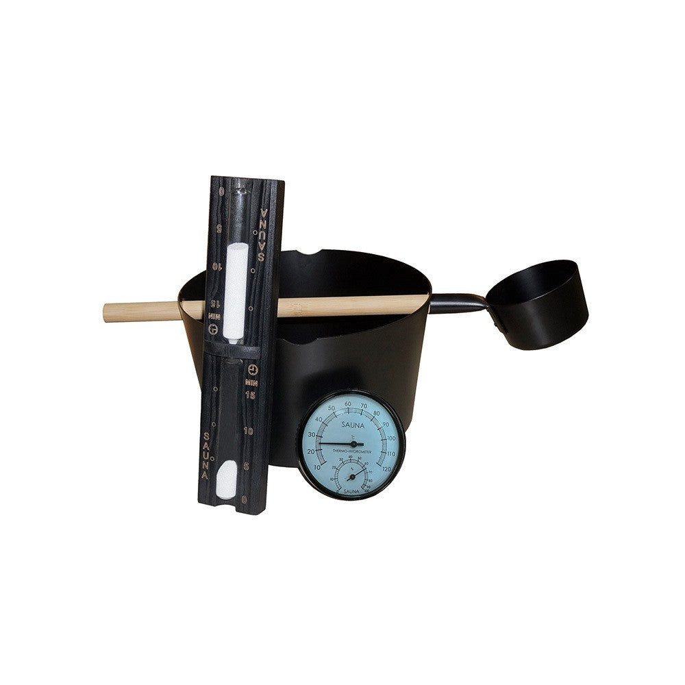 DEKO VERTRIEB BAYERN Sauna XXL Premium Traditionelle Sauna 200x200 cm SET inkl. 8 KW Saunaofen