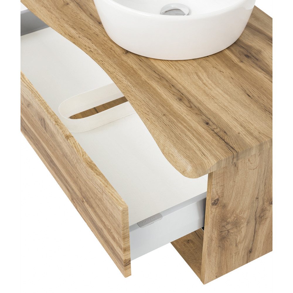 Lomadox Badmöbel-Set KAHLA-03, (Spar-Set, 5-St), Eiche günstig online kaufen