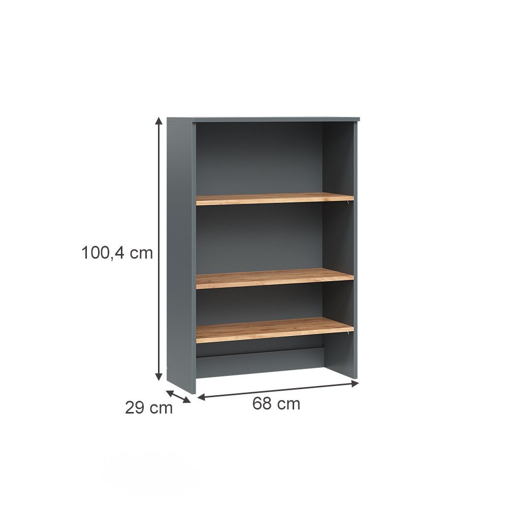 Vicco Hängeschrank Viktor, Anthrazit/Goldkraft Eiche, 68 x 100.4 cm mit off günstig online kaufen