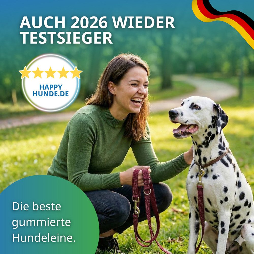 Activity4Dogs Hundeleine für große Hunde, Anti-Slip, 3 m lang, 4-fach verstellbar, TESTSIEGER, rutschfest, Nylon, sehr gut bei Regenwetter, Made in Germany – Bild 2 von 5