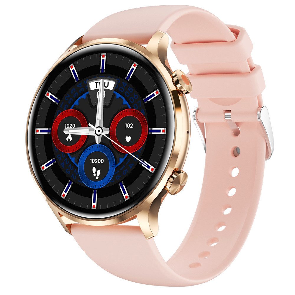 feinlux Smartwatch Damen Smartwatch (3.53 cm) Packung, Herren Fitness Tracker uhr mit Anruffunktion Smartwatch (1,39 Zoll), Armbanduhr für iOS Android