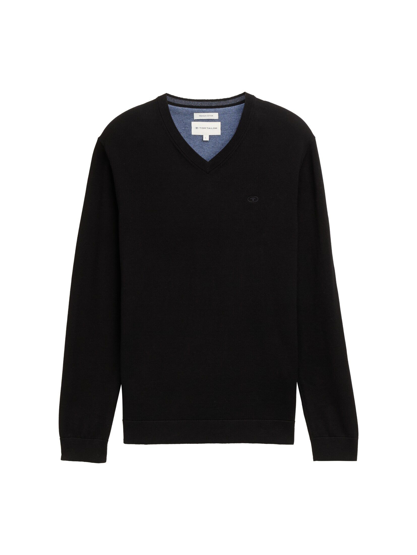 TOM TAILOR Strickpullover Strickpullover mit V-Ausschnitt günstig online kaufen