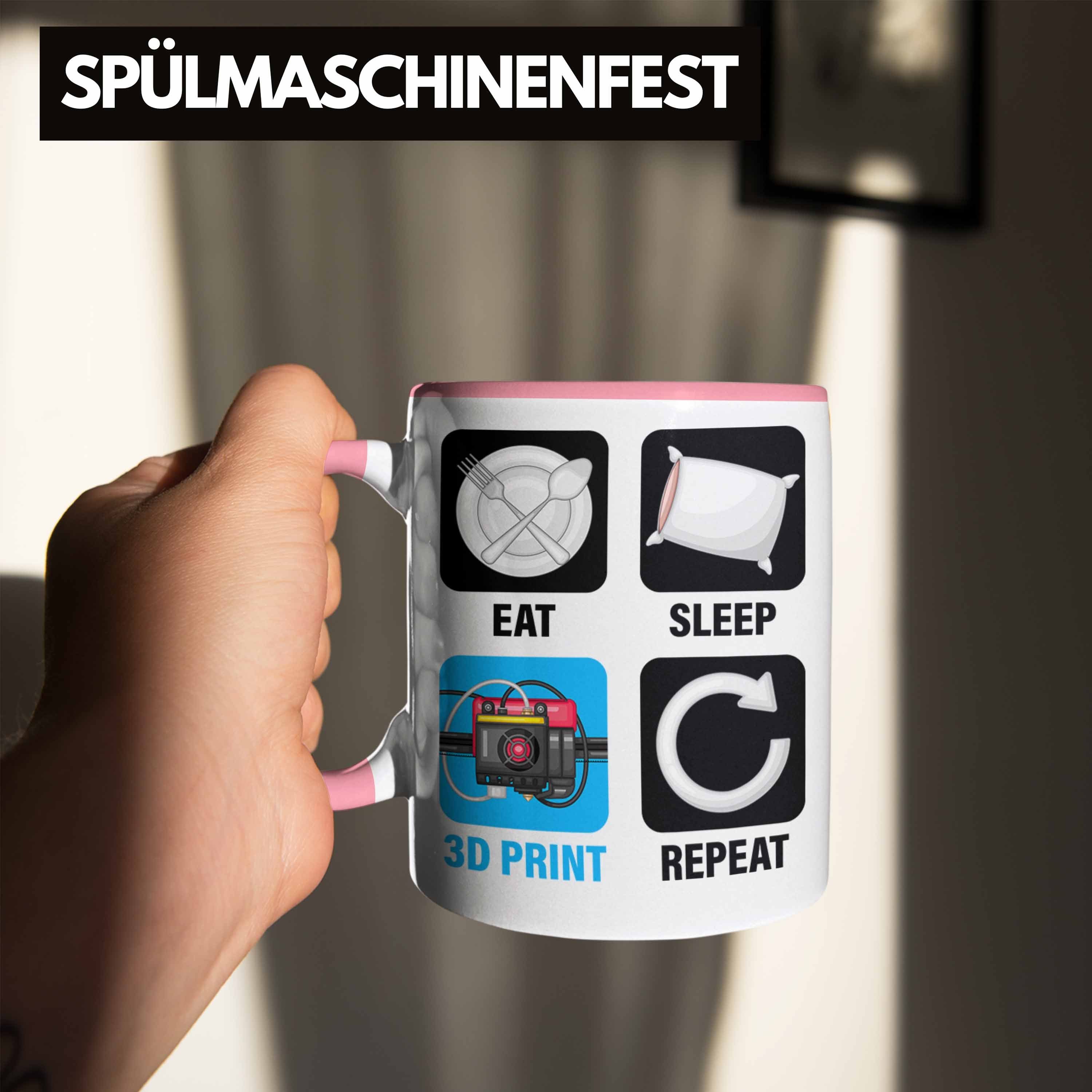 Tasse Printing Repeat 3D Sleep Print 3D Mä Geschenk Rosa Eat Tasse Trendation Drucker für 3D