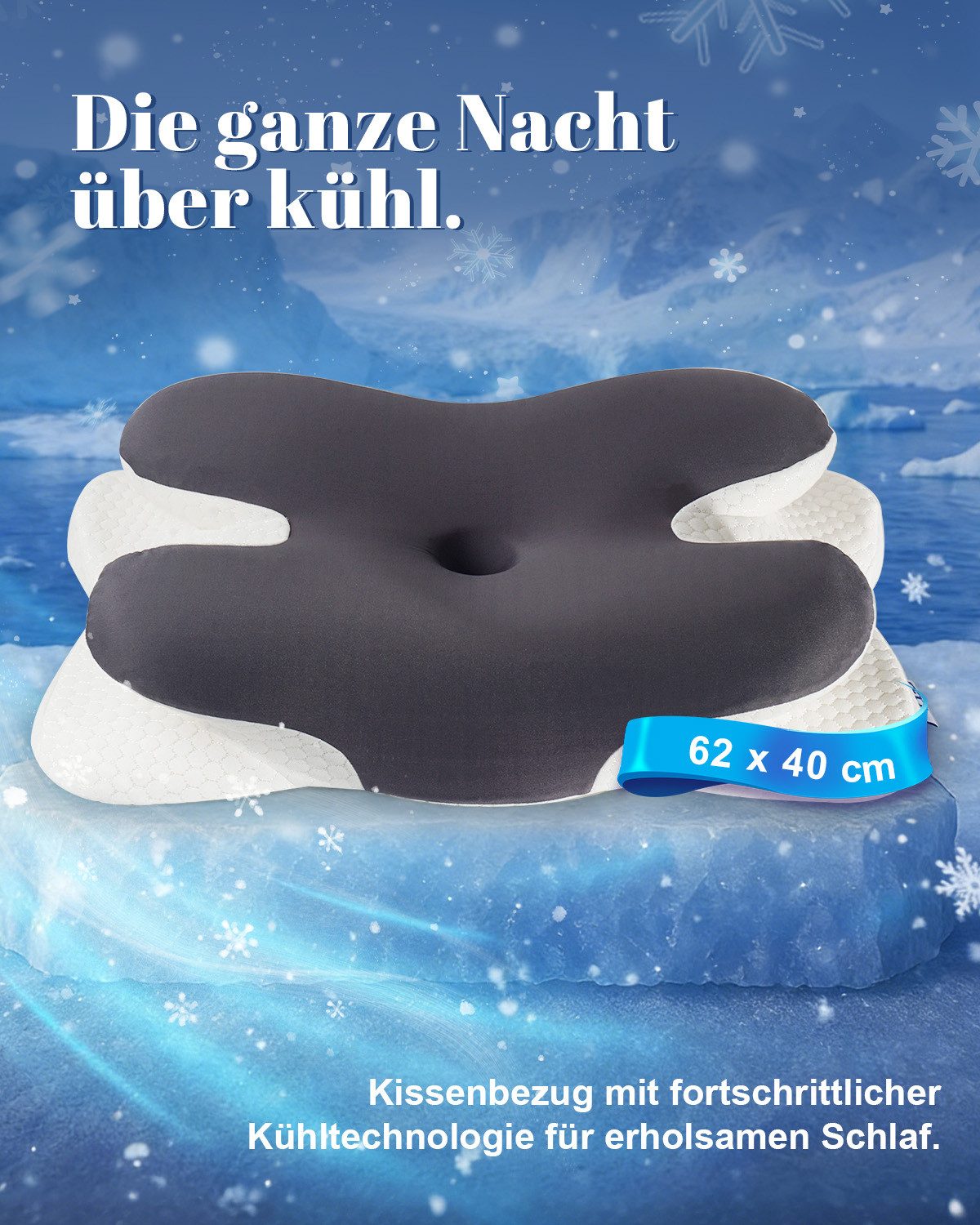 Esun Kissenbezug Kissenbezug für IDEA Nackenkissen Kissen mit Kühl- und Wärmeeffekt, Kopfkissenbezüge nur für IDEA-Kissen