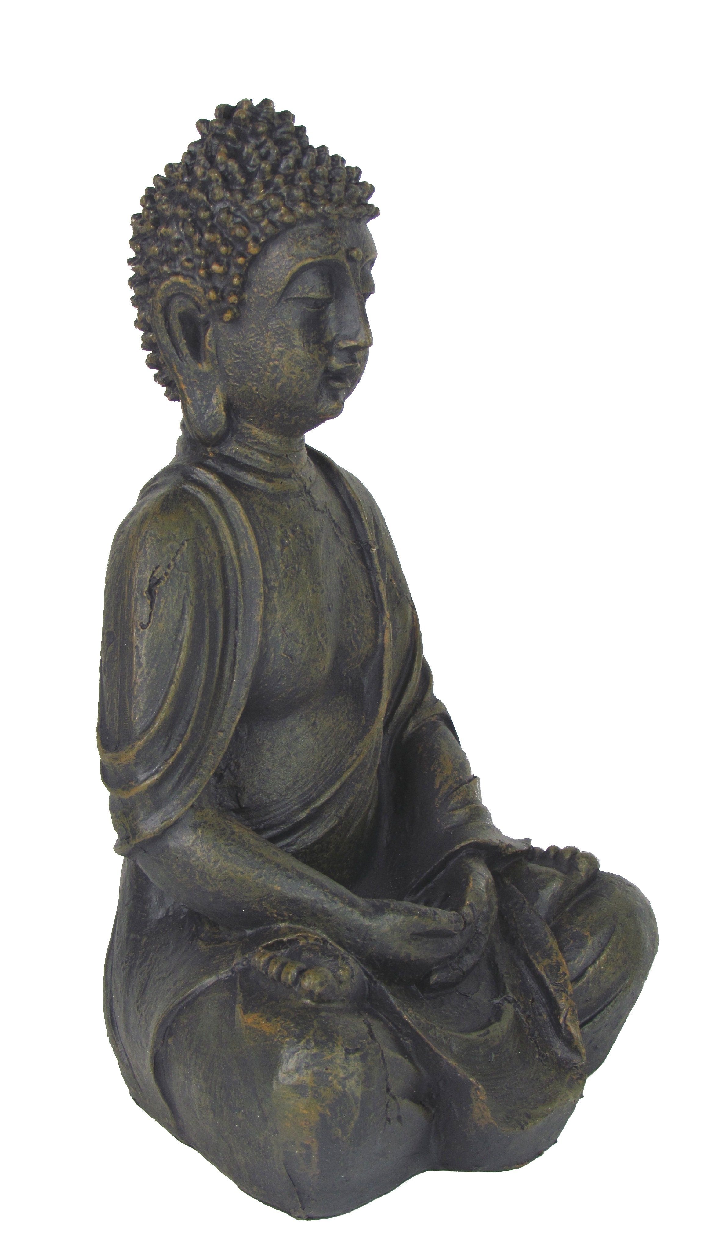 Skulptur, Dekofigur zur zwei Braun Dekorative Buddha Mel-O-Design Auswahl Motive verschiedene