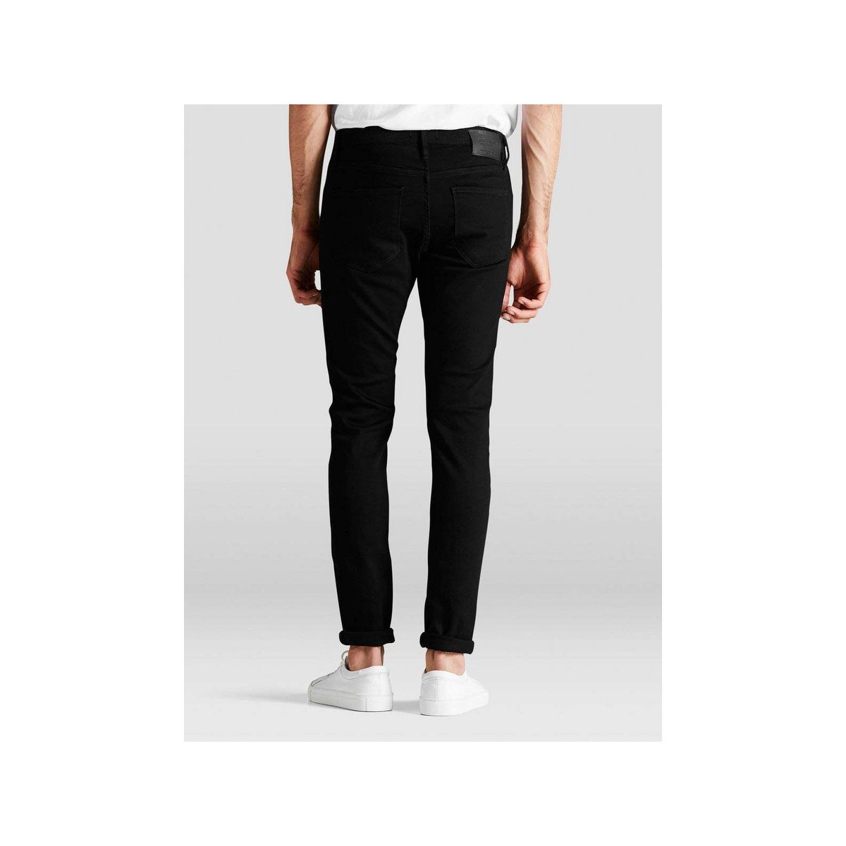 Jack & Jones Straight-Jeans schwarz (1-tlg) regular