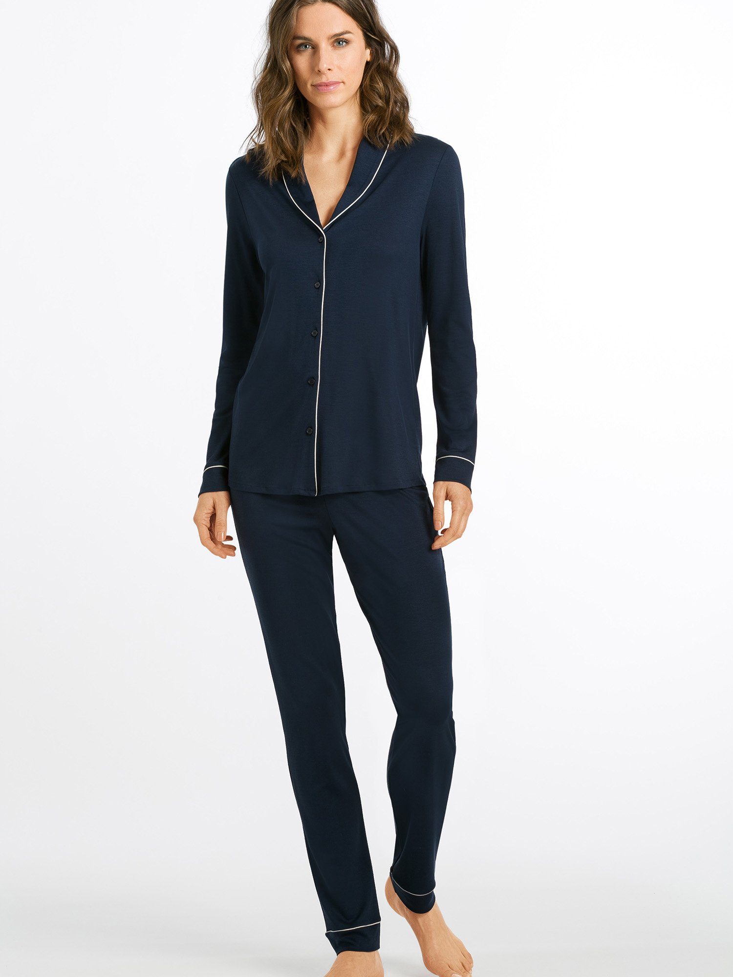 Hanro Pyjama Natural Comfort, Langarm (1 tlg)