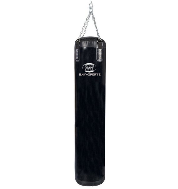 BAY-Sports Boxsack »großer Profi Stahlkette Sandsack 180x35cm schwarz Kunstleder ungefüllt« (4-strahlige verchromte Stahlkette, 180 x 35 cm), schweren Vinyl mit Nylon-Gitternetzverstärkung, bis 70 kg, 175 Liter BAY-Sports Boxsack »großer Profi Stahlkette Sandsack 180x35cm schwarz Kunstleder ungefüllt« (4-strahlige verchromte Stahlkette, 180 x 35 cm), schweren Vinyl mit Nylon-Gitternetzverstärkung, bis 70 kg, 175 Liter