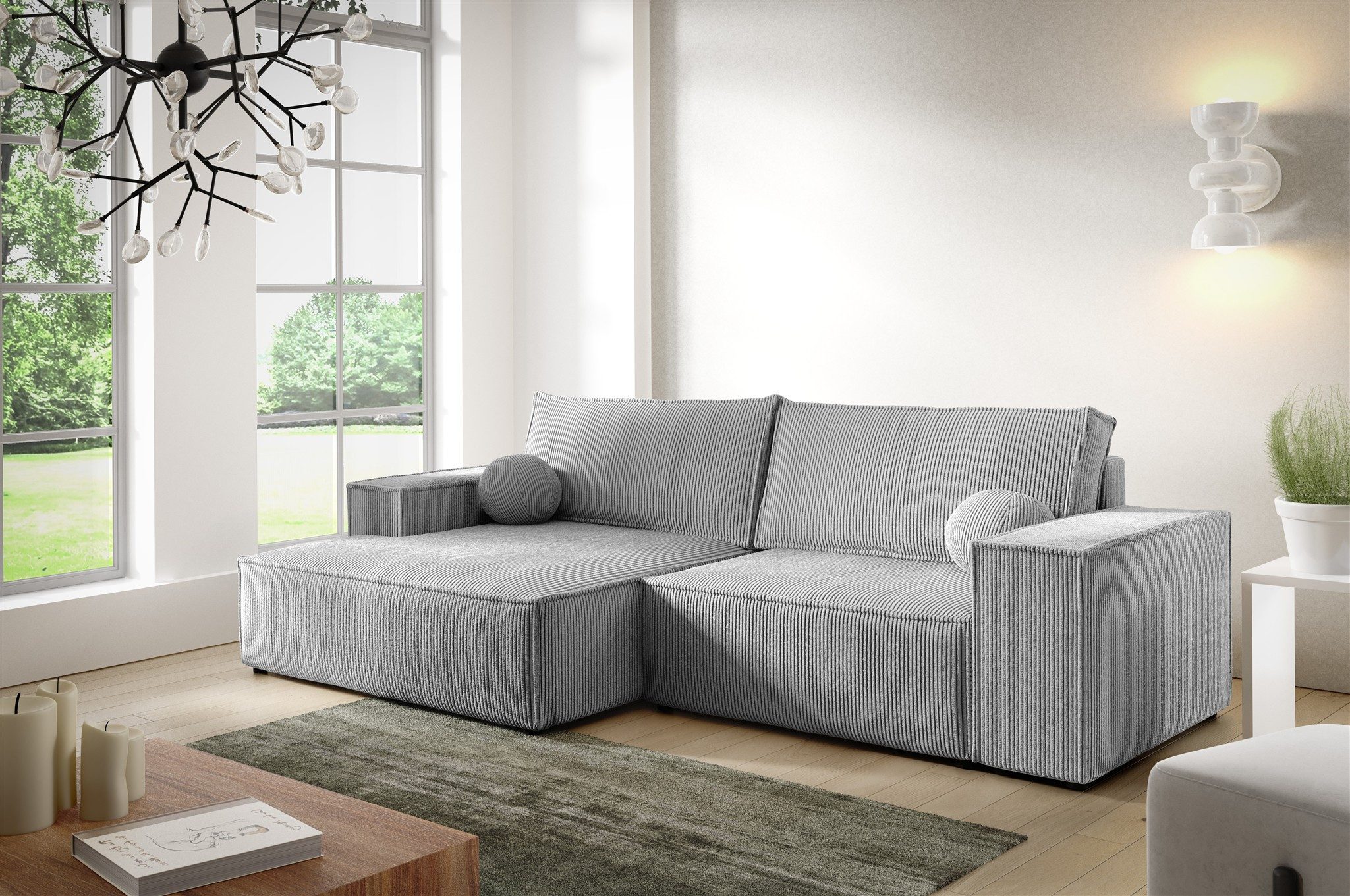Fun Möbel Ecksofa Schlafsofa Sofa CORUNIA günstig online kaufen