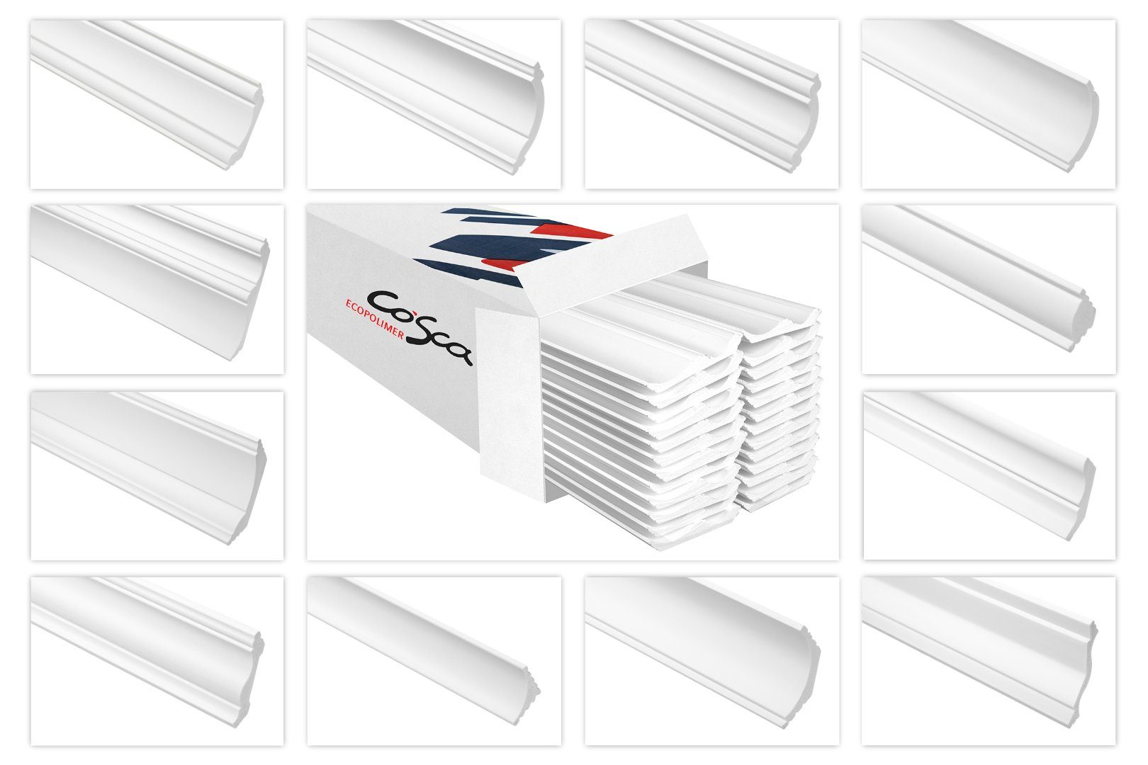 Cosca Deckenleiste CK23, 40 Meter, Deckenleisten günstig online kaufen
