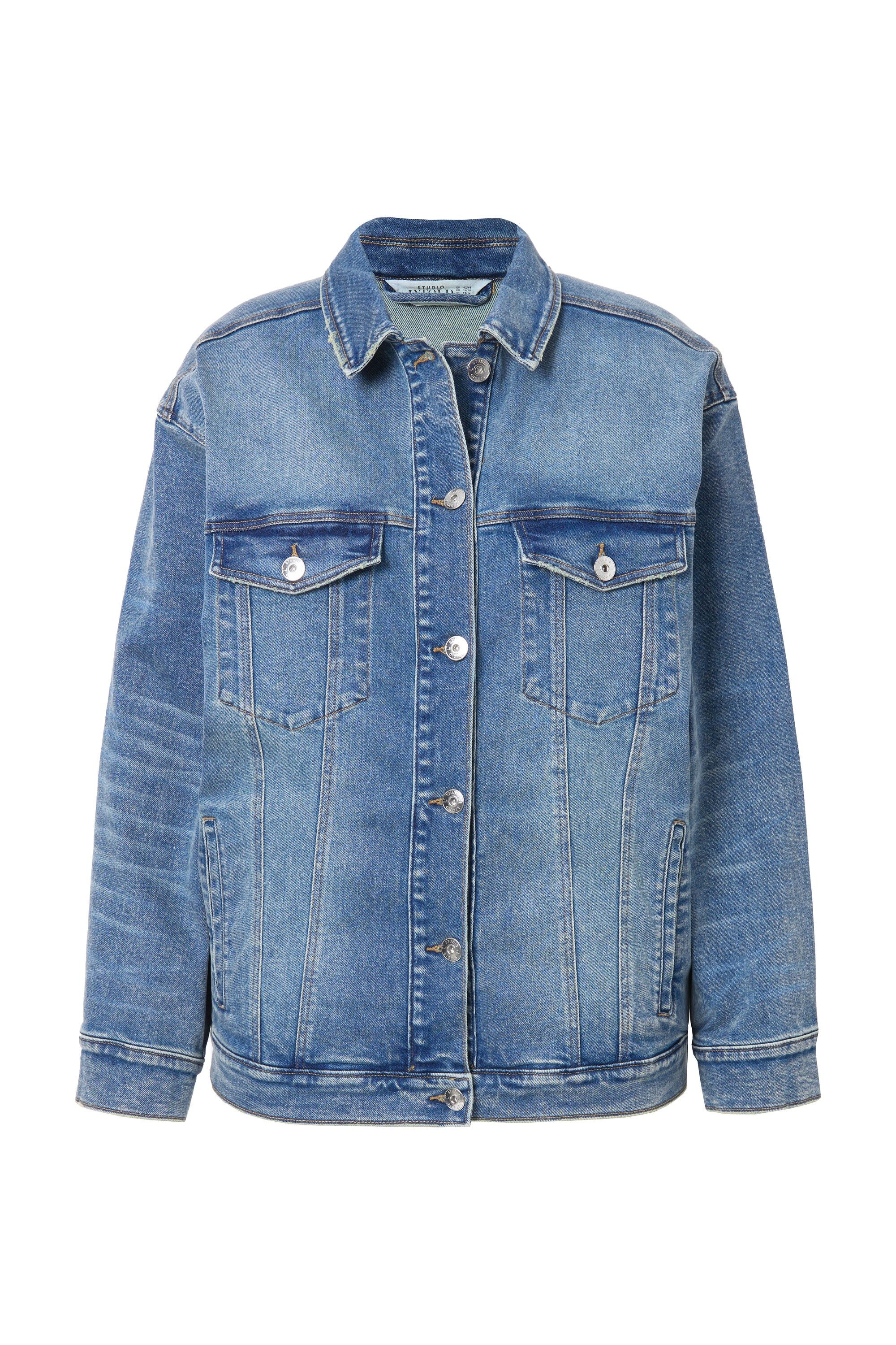 Studio Untold Sommerjacke Jeansjacke oversized hellgewaschen