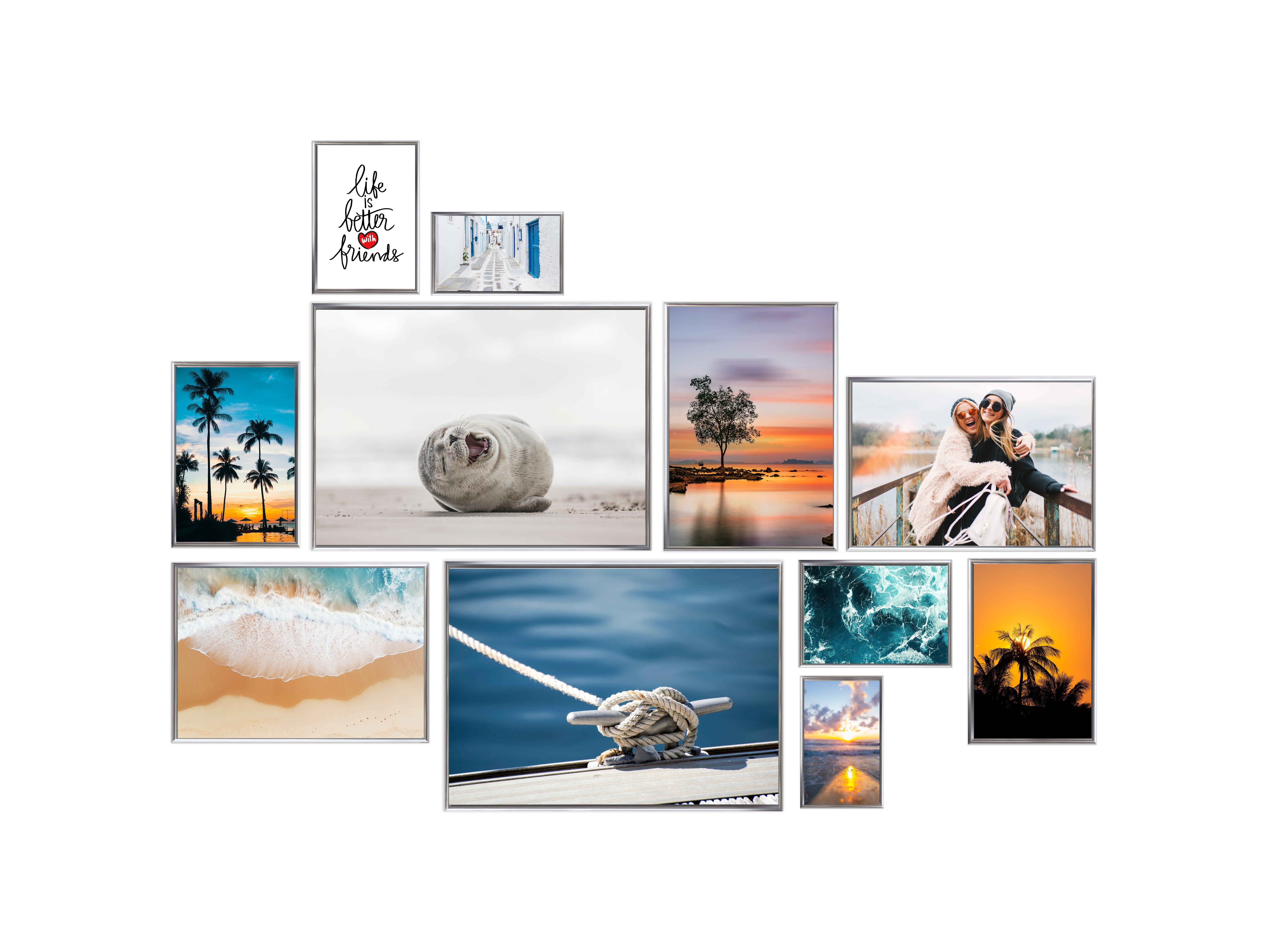 Wackadoo Living Bilderrahmen-Set mit Glasscheibe Posterrahmen günstig online kaufen