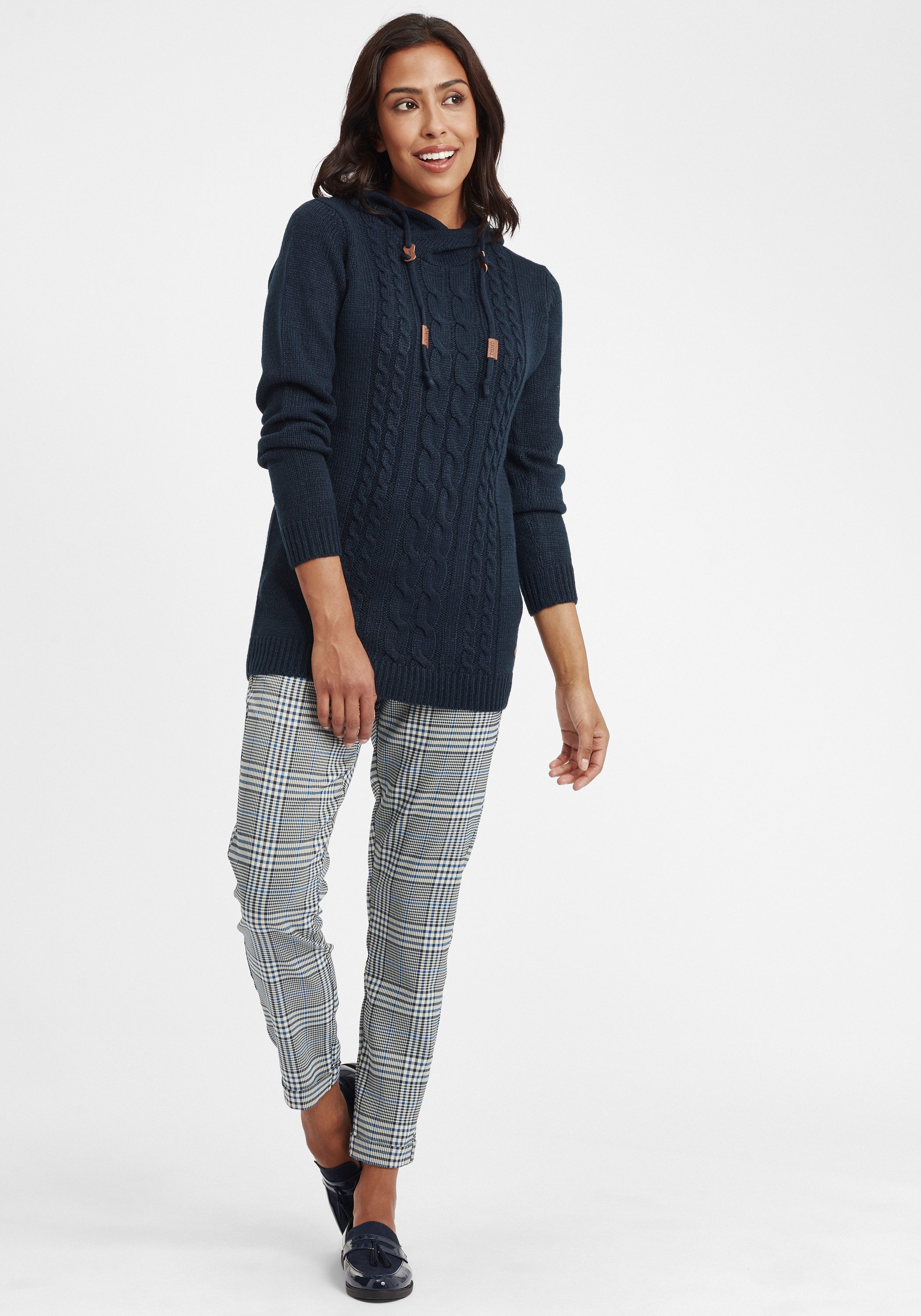 OXMO Strickpullover OXCABLE Strickpulli lang geschnitten günstig online kaufen