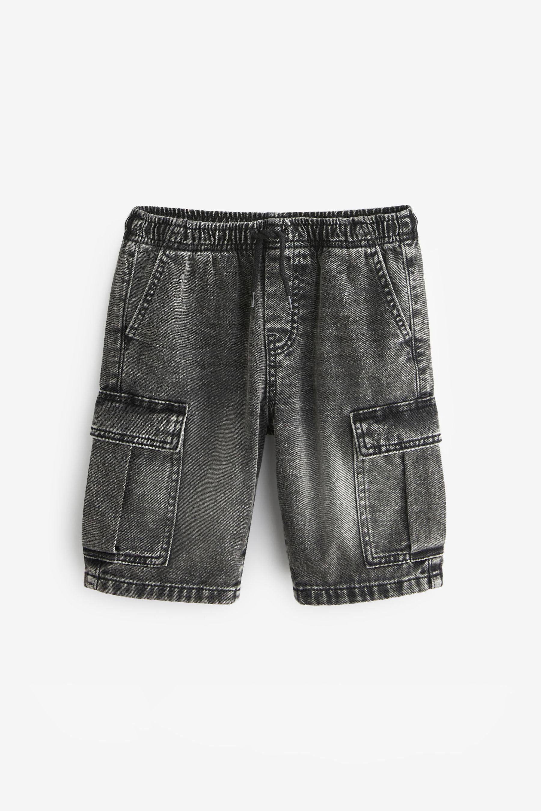 Next Cargoshorts Jeanshorts aus Jersey im Cargo-Stil (1-tlg)