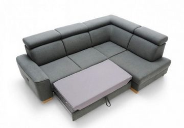 JVmoebel Ecksofa Modern Ecksofa L Form Couch Sofa Grau Polstersofa Sitz, 2 Teile, mit Relaxfunktion, Made in Europe