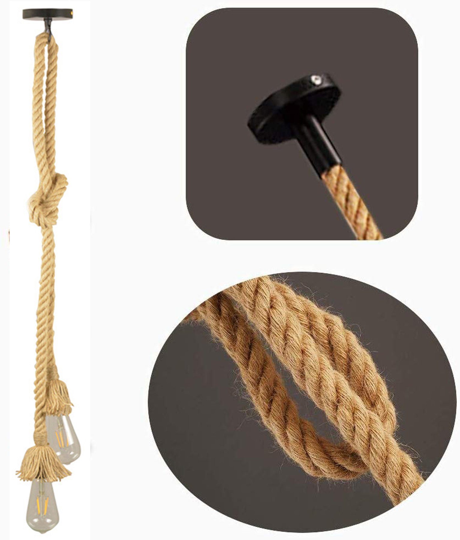 LED-Line LED-Hängeleuchte Hängeleuchte Vintage Lampenfassung 10cm günstig online kaufen