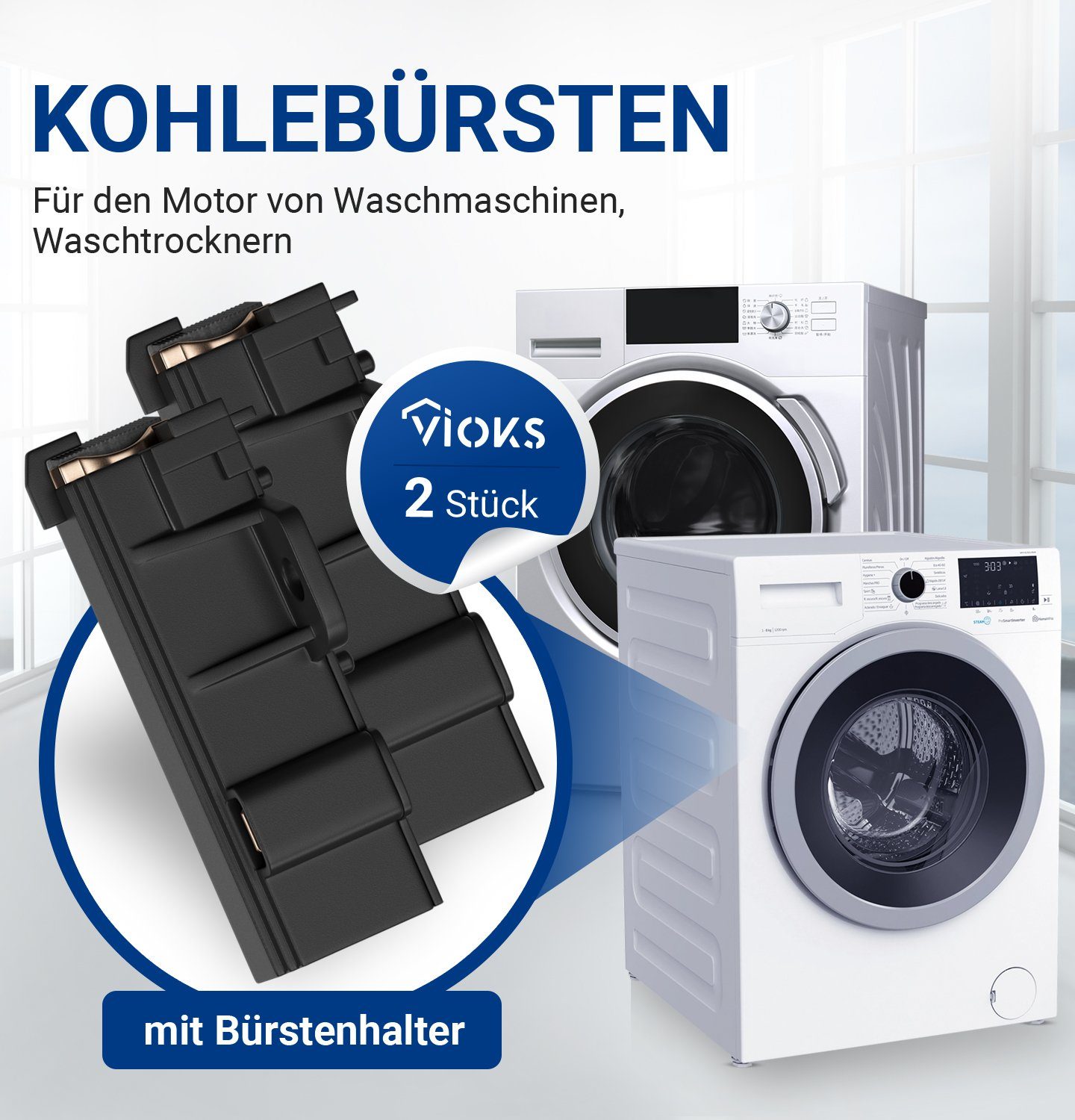 VIOKS Ersatzbürste Motorkohlen Ersatz für AEG 400602015/2